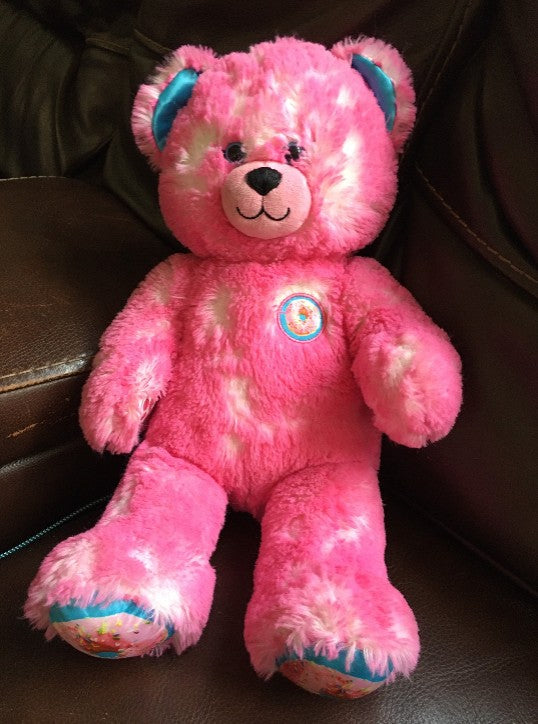 Build-a-Bear 17" Pink Doughnut Sprinkles Plush Bear