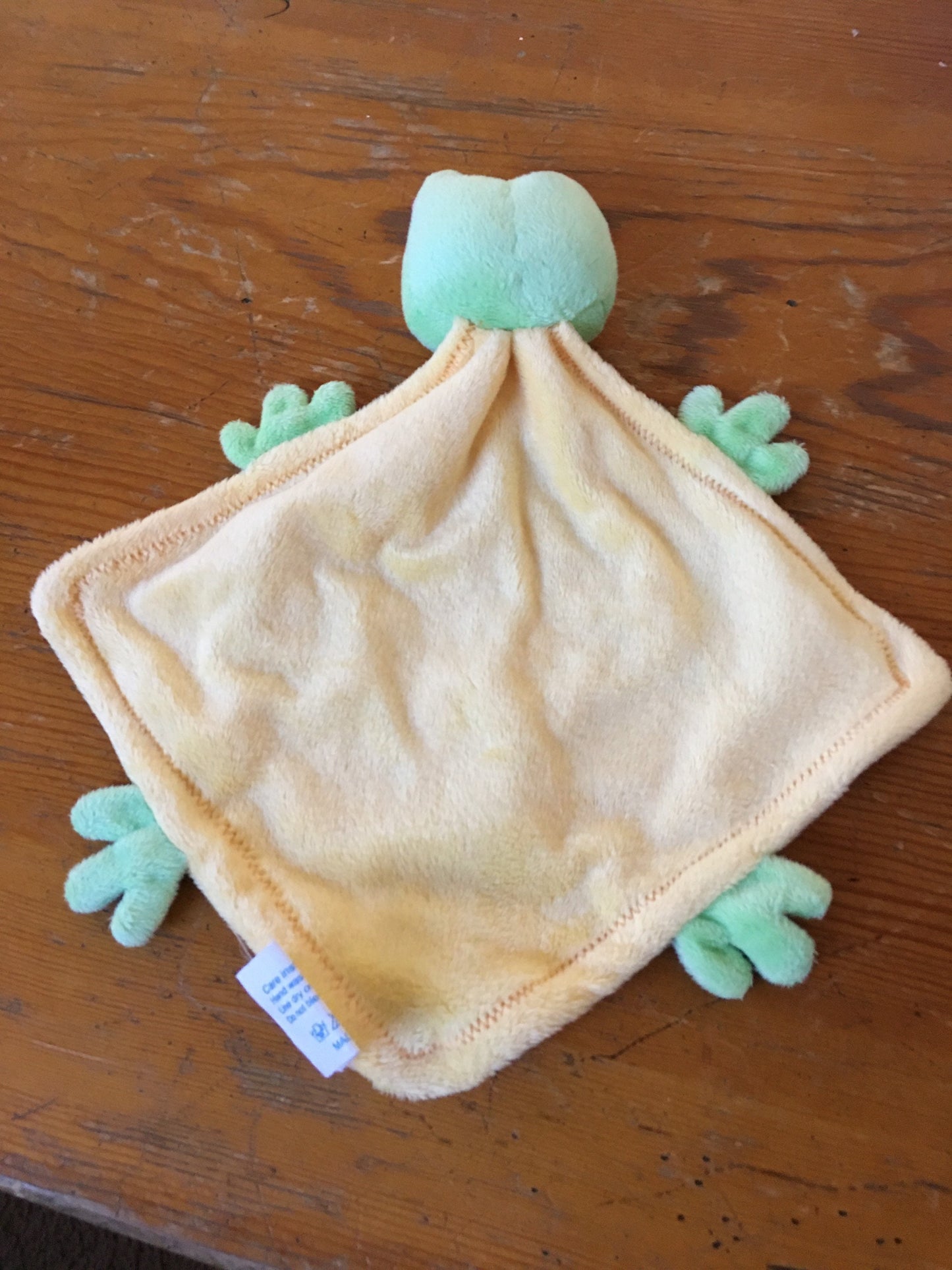 Baby dry goods frog lovey blanket plush stuffed animal toy