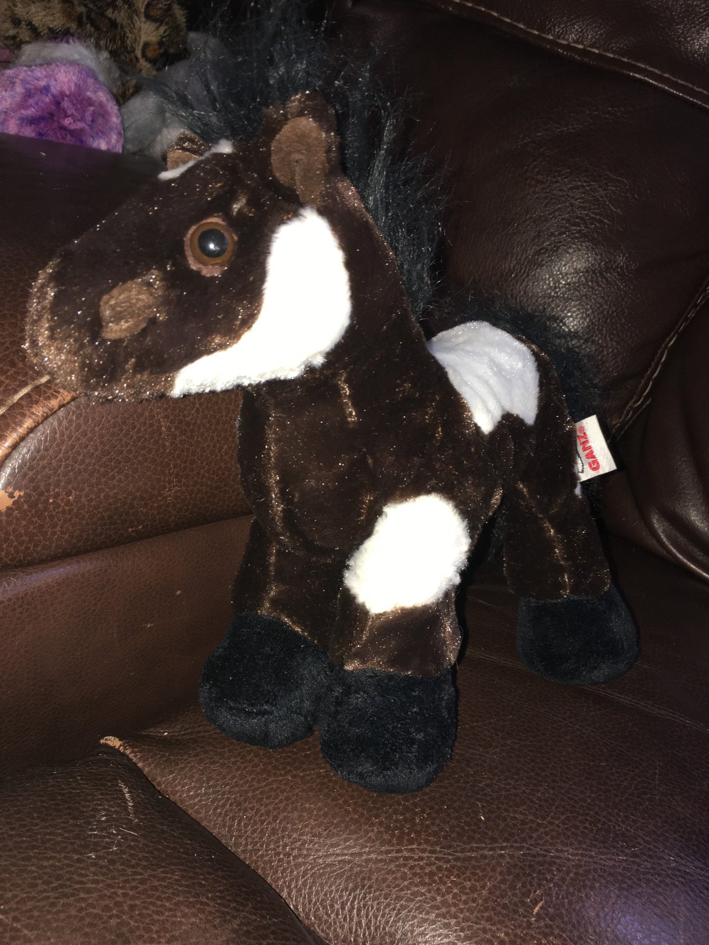 Webkinz Pinto Horse Plush, Brown, Black, and White