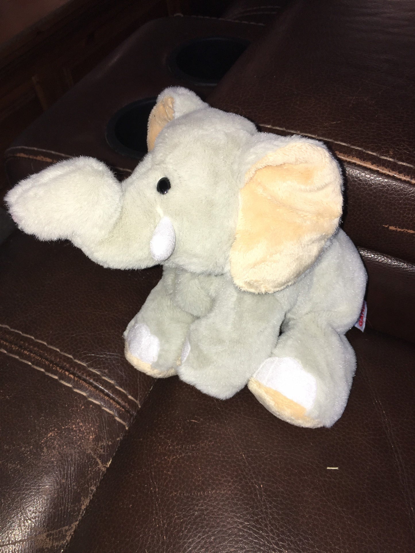 Webkinz Gray Velvety Elephant Plush Stuffed Animal. Regular Sized. No Code.