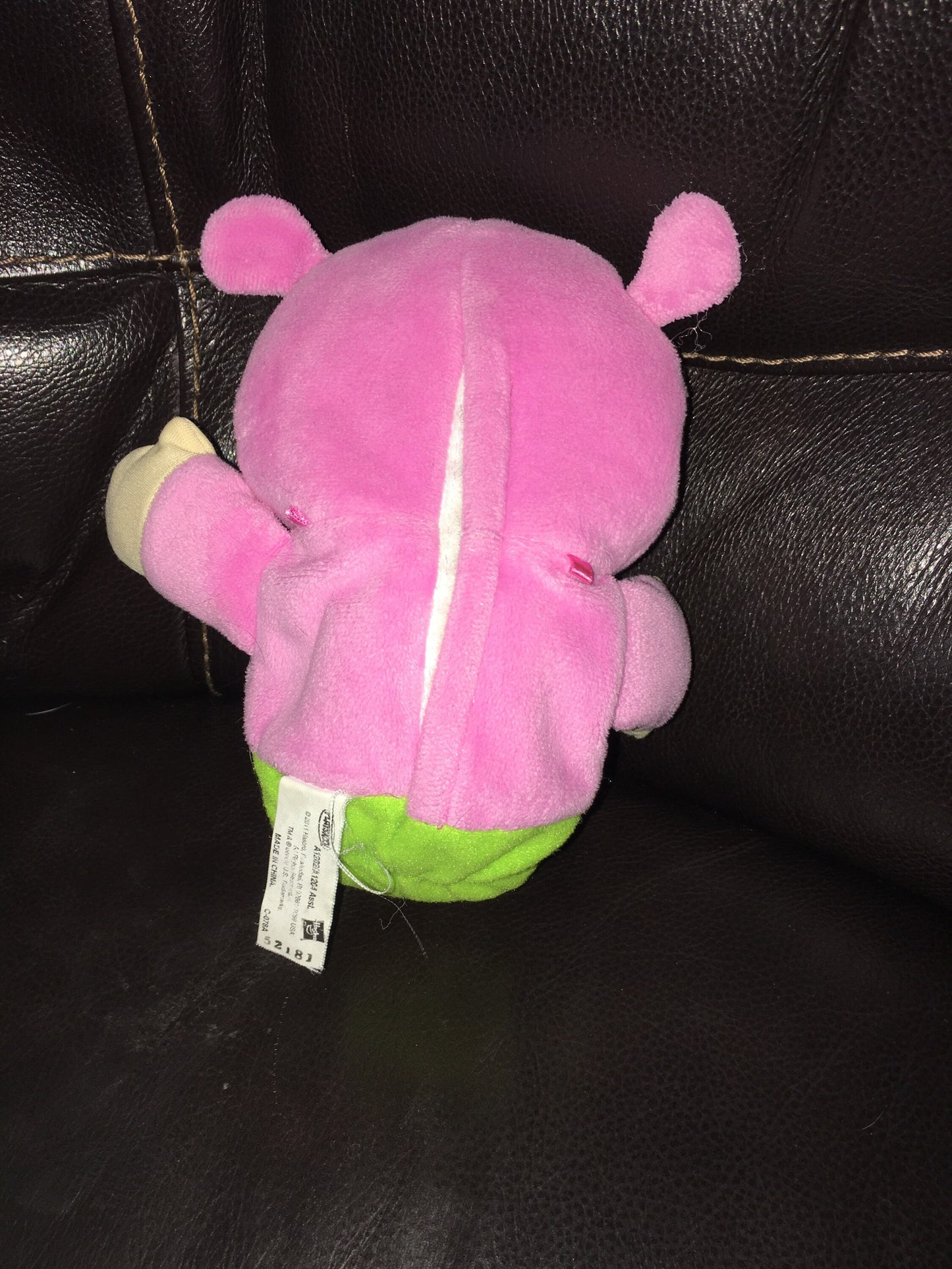 Playskool 2011 Gloworm Glow Worm Green Pink 11” Bug Baby Doll Stuffed Animal Plush