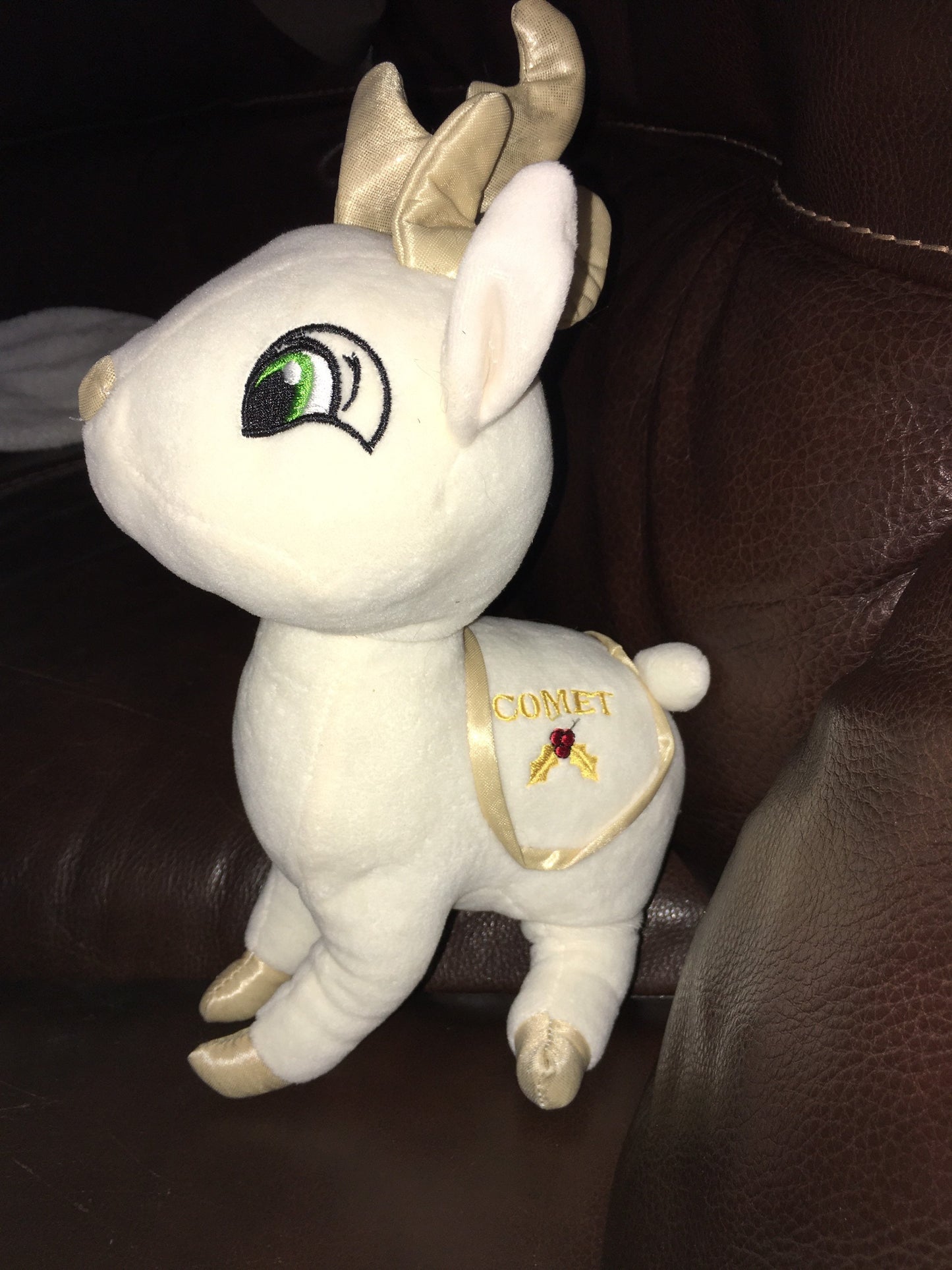 Comet Reindeer plush. 10” Stuffed Animal Plush Toy Vintage For Kids