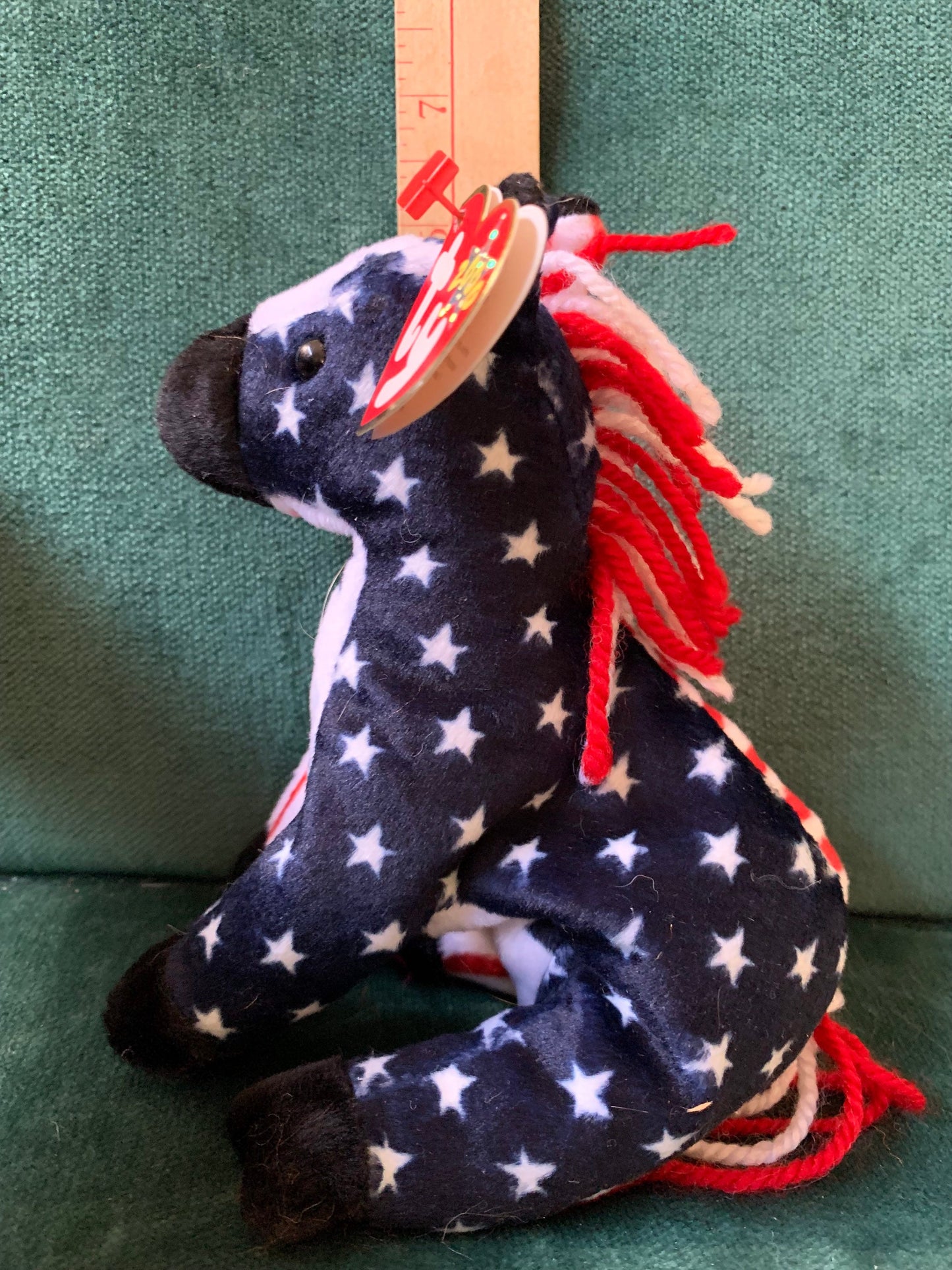 Ty Beanie Baby Lefty 2000 The Donkey, NWT Vintage Plush