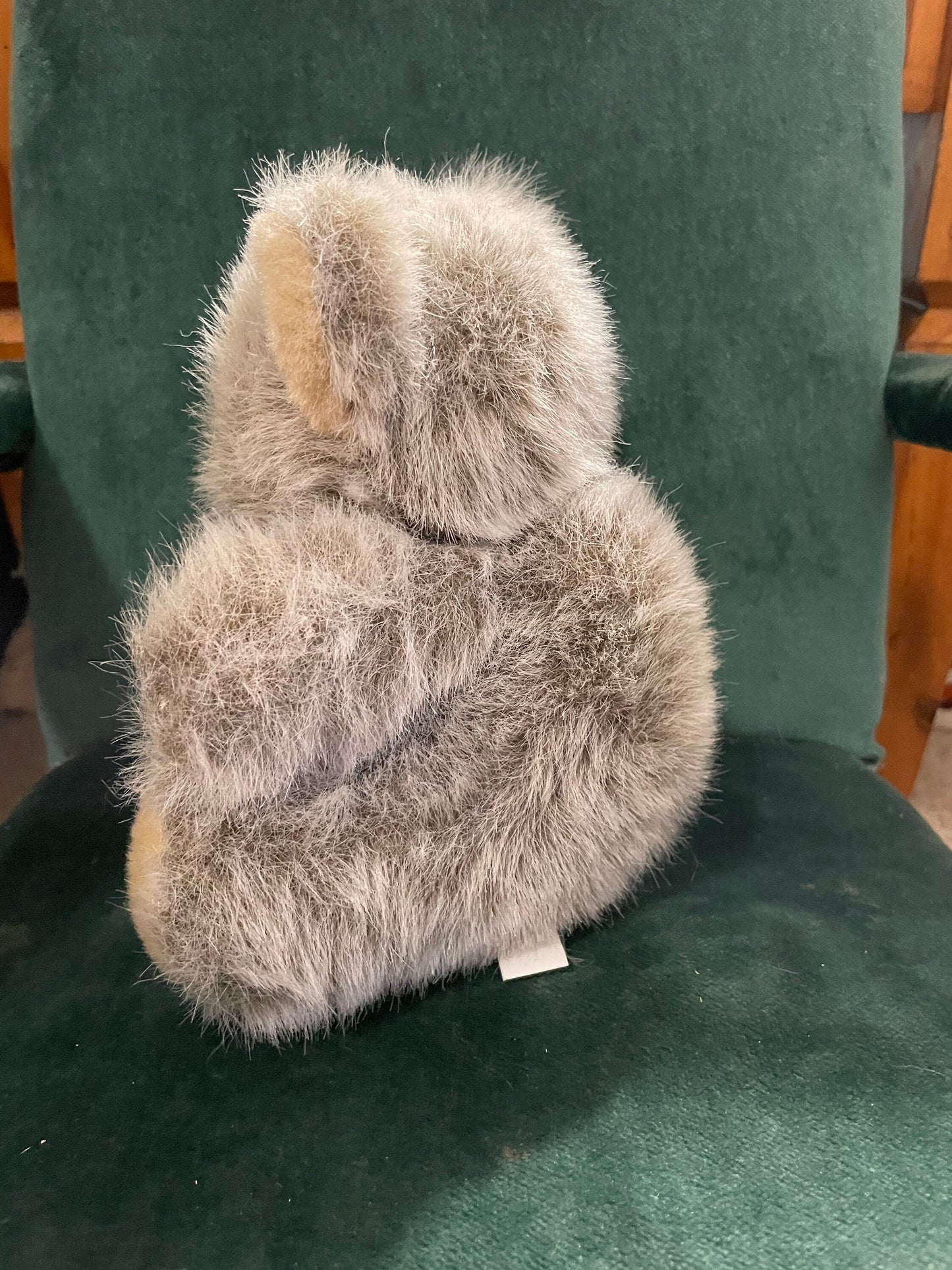 Vintage Grey Fuzzy Teddy Bear Stuffed Animal