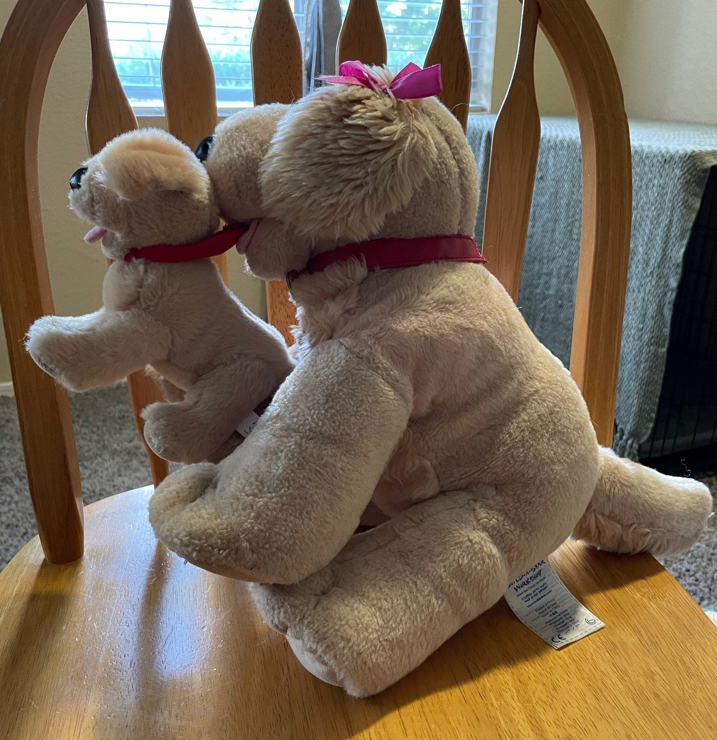 Build a Bear Mom and Baby Dog Stuffed Animal