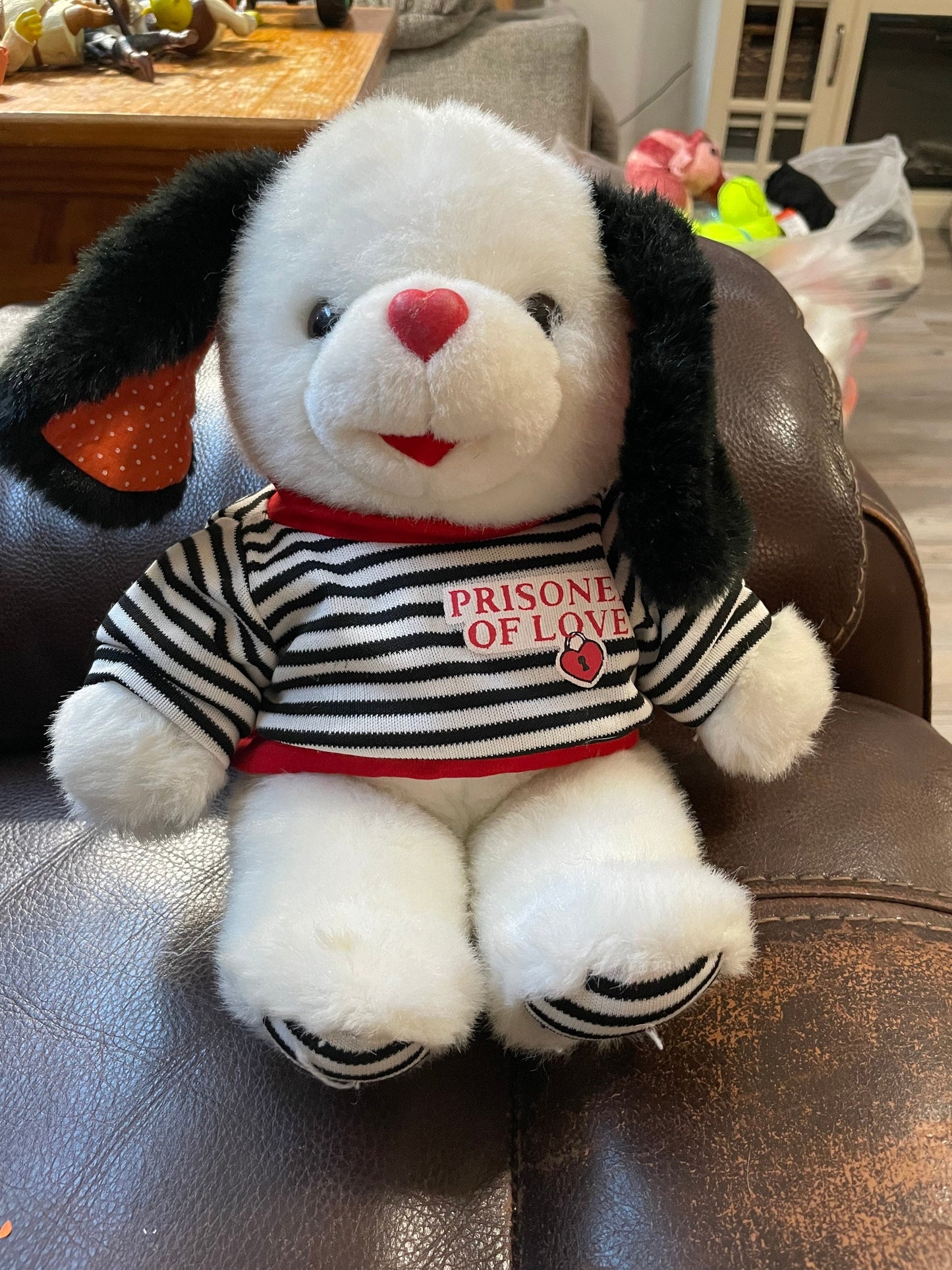 Vintage MTY Prisoner of Love Dog plush Stuffed Animal