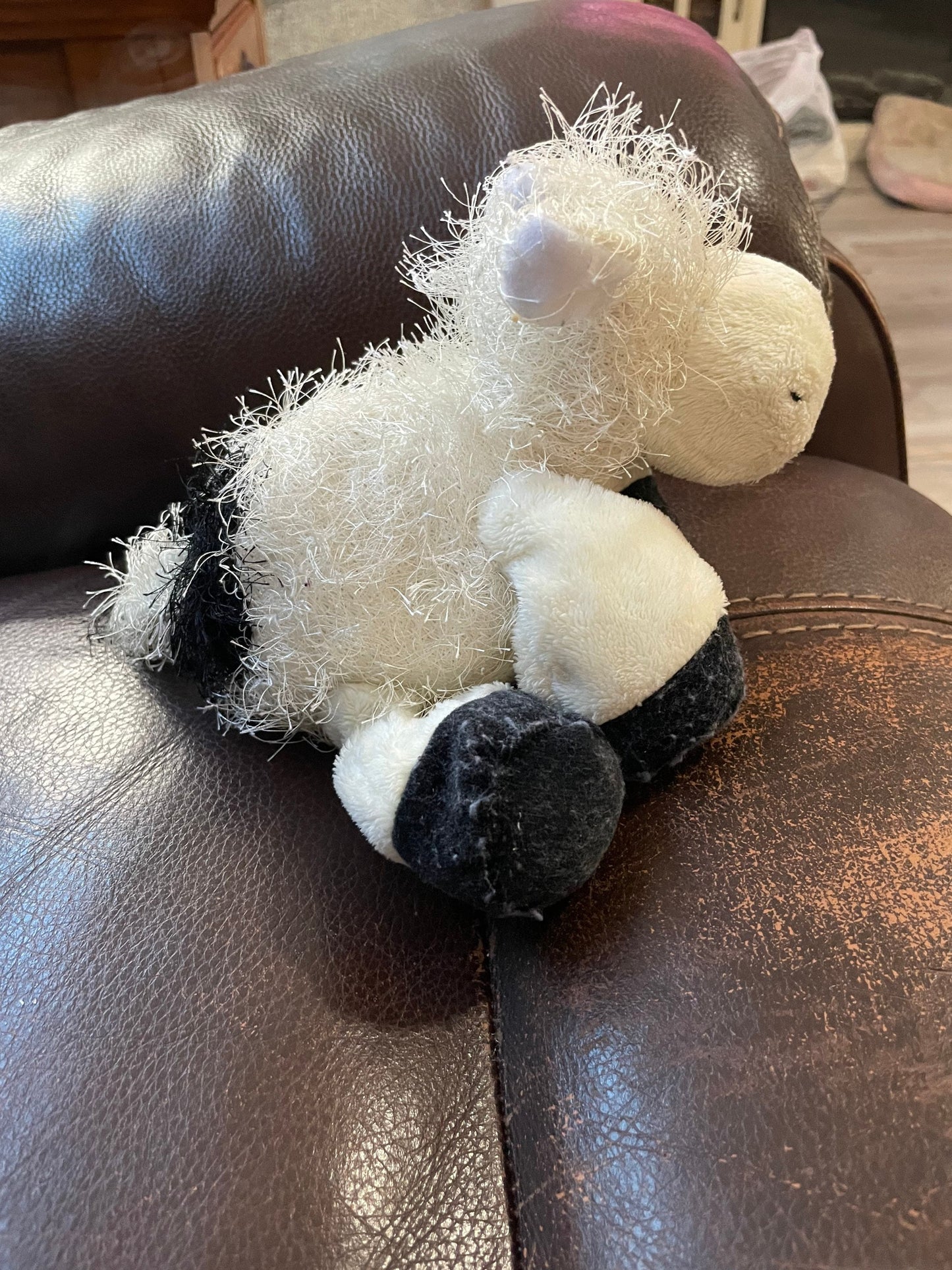 Webkinz Black and White Cow Plush Regular Size. No code