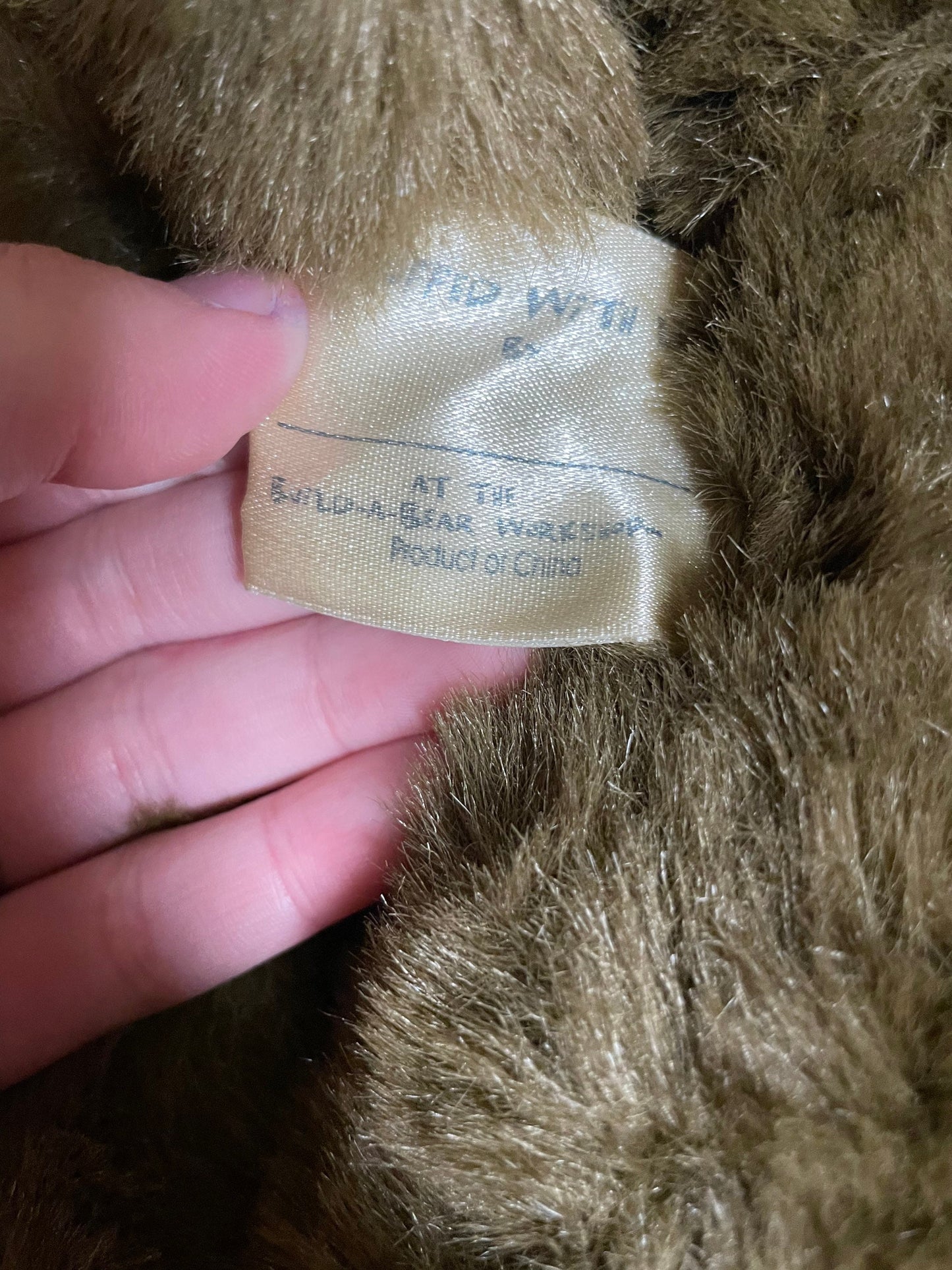Build A Bear Brown And Tan Fuzzy Monkey Plush