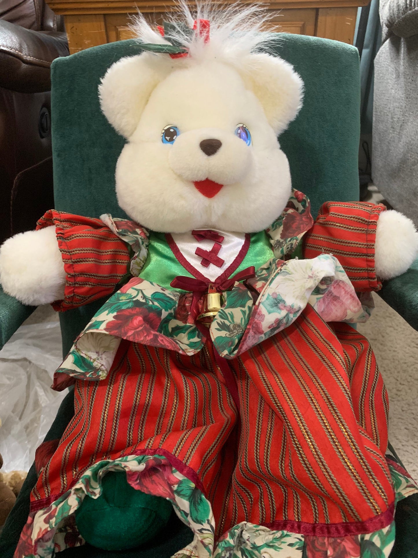 Vintage 1993 Teddy Bear Merry Gifts Of Christmas Kmart Stuffed Animal