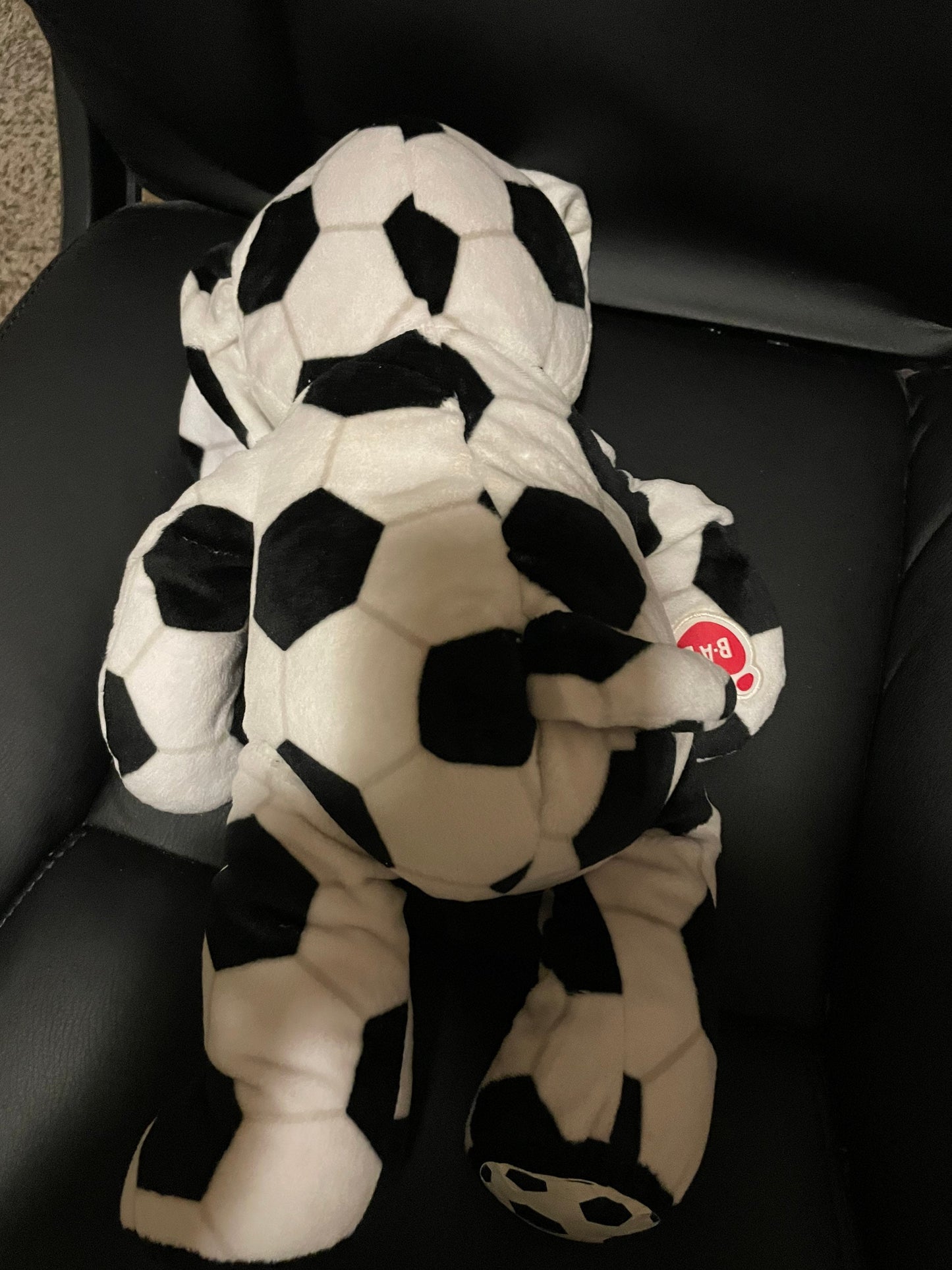 Build A Bear Black And White Soccer Dalmatian Puppy Dog Plush