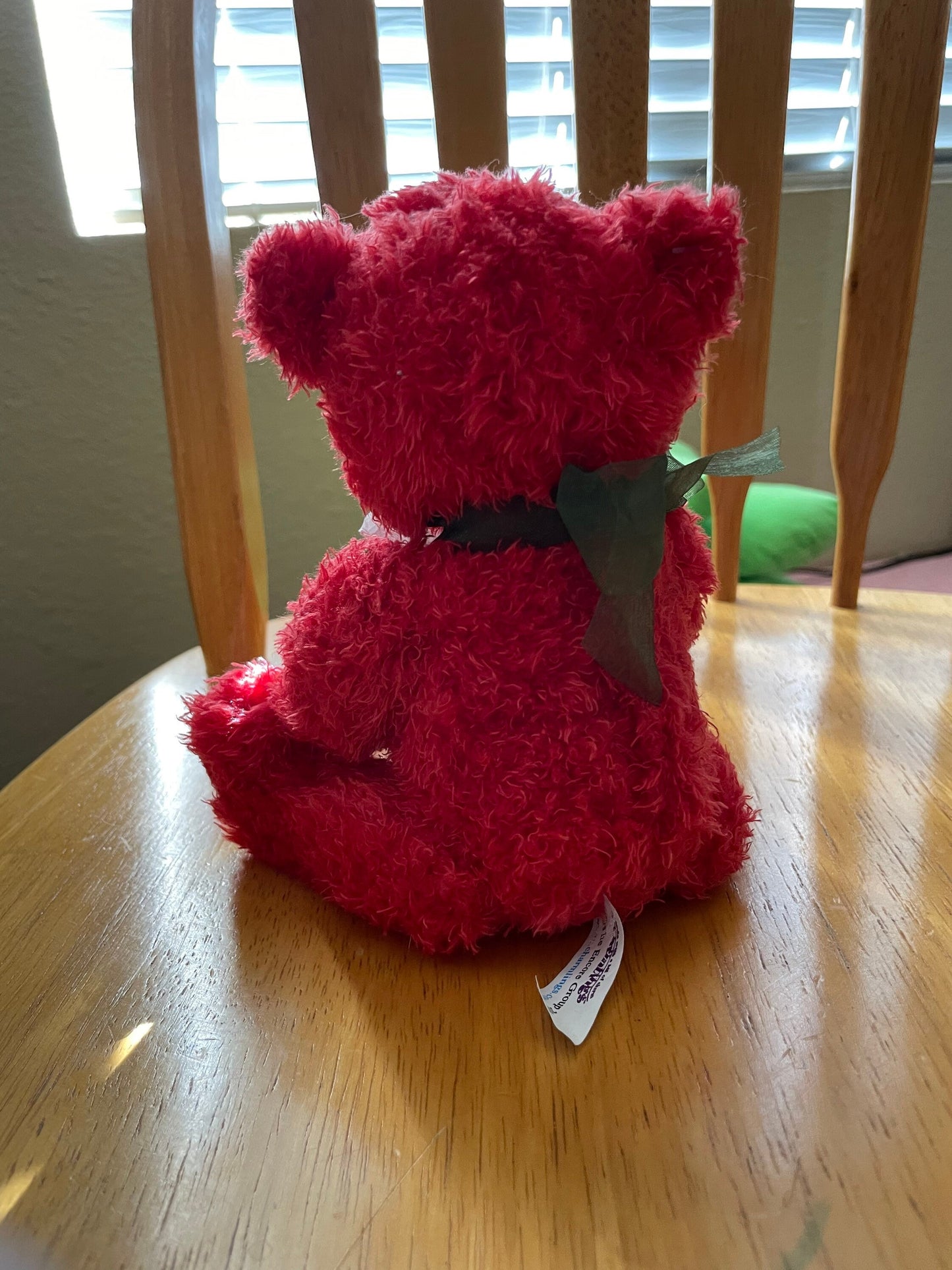 Encore Charmlings December Bear Stuffed Animal Plush Toy with Charm 6”