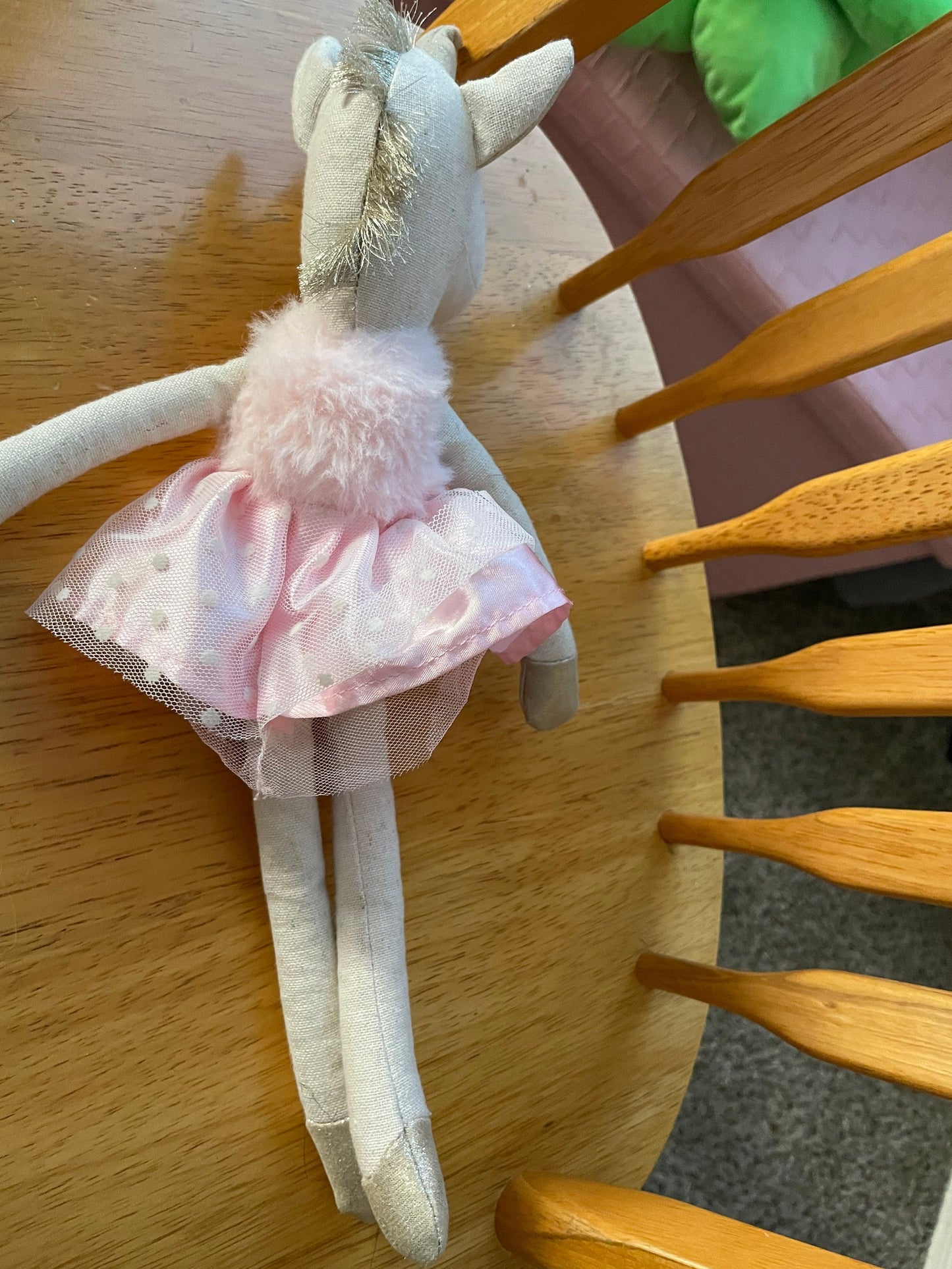Orange Tree Kids Unique Pink Unicorn Ballerina Stuffed Animal Plush Toy