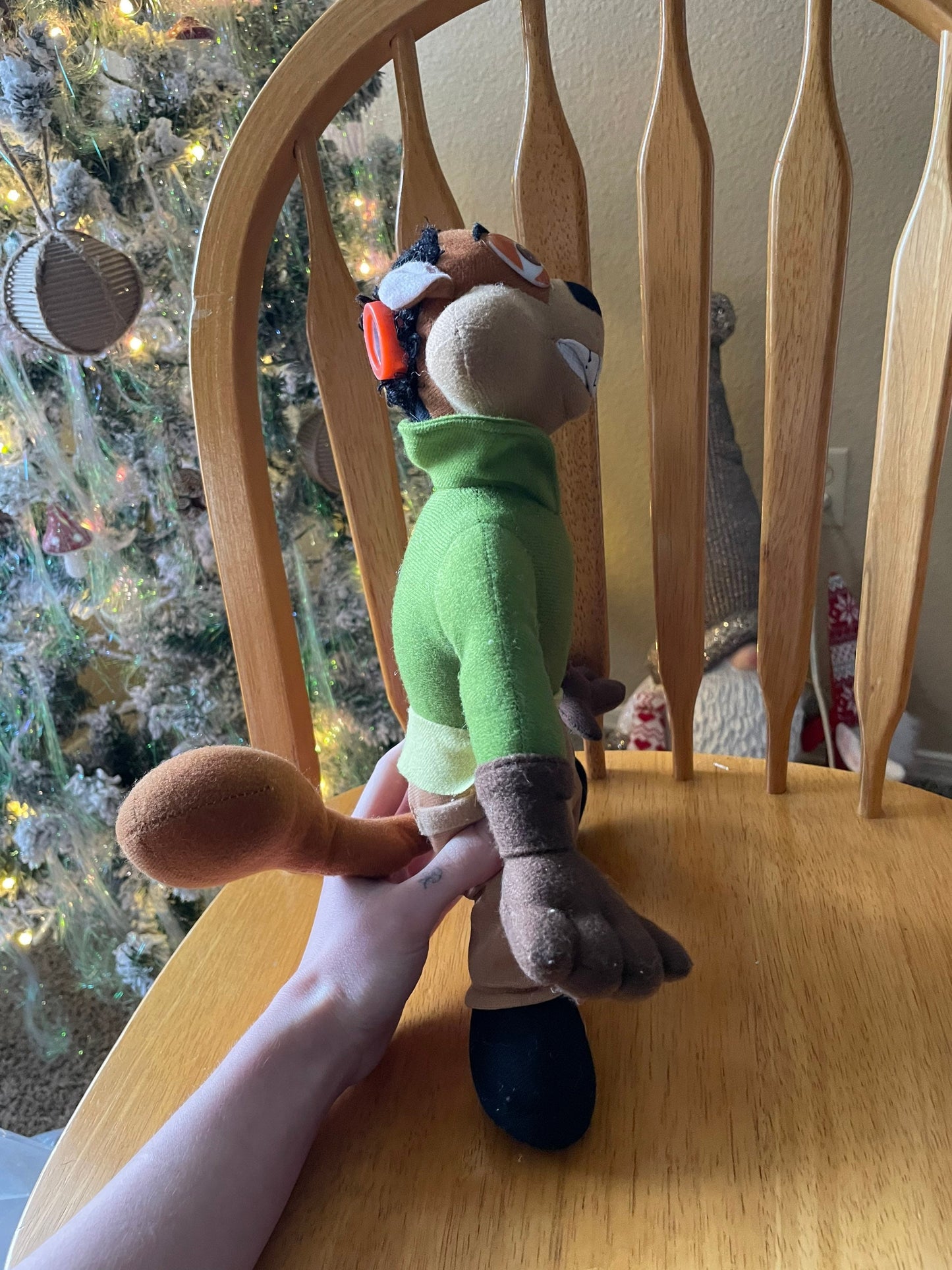 Nanco Foodfight Daredevil Dan Squirrel Stuffed Animal 14”