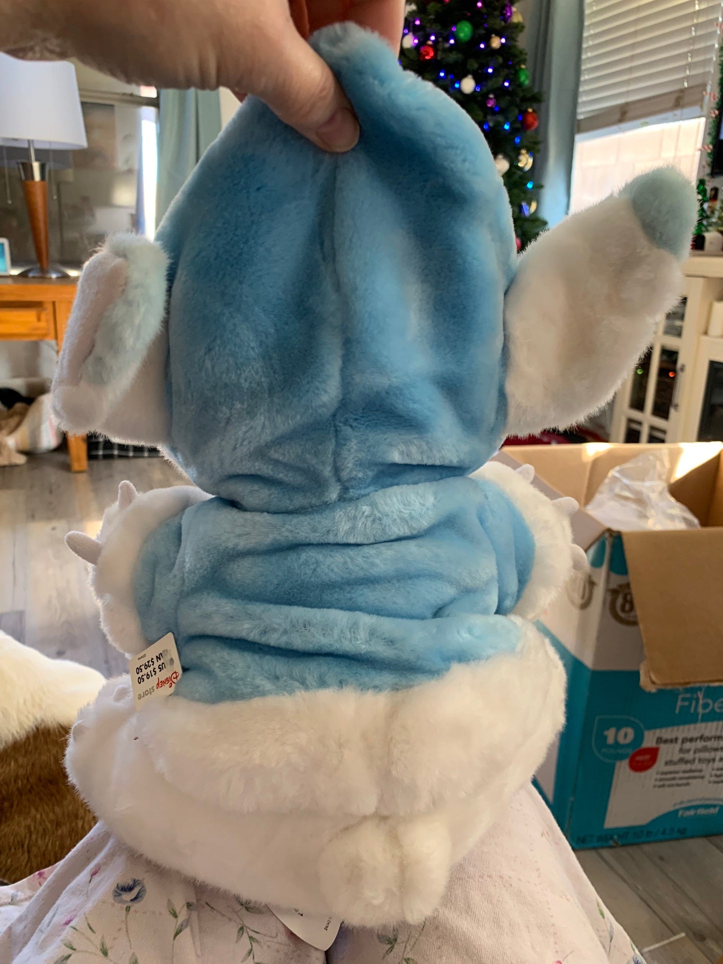 Disney Store Exclusive Snowball Stitch 12” Blue & White Winter Hoodie Coat Plush