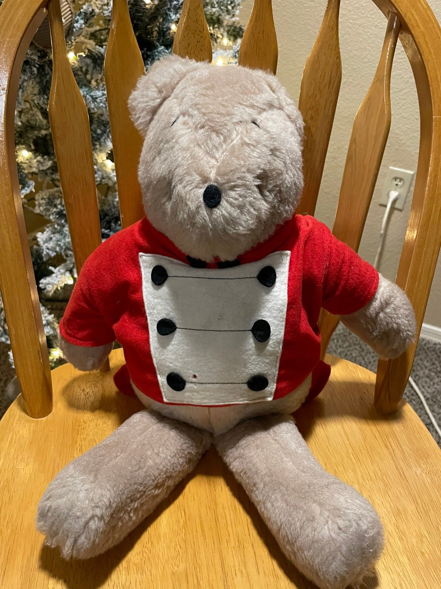 Vintage Drummer Teddy Bear, Rare Plush Toy