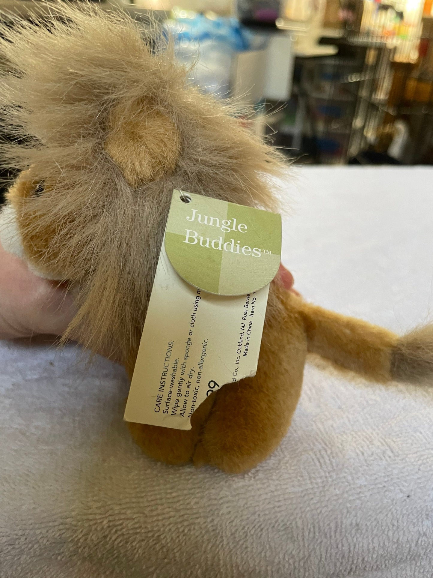 Russ Jungle Buddies Lion Plush, Small Stuffed Animal