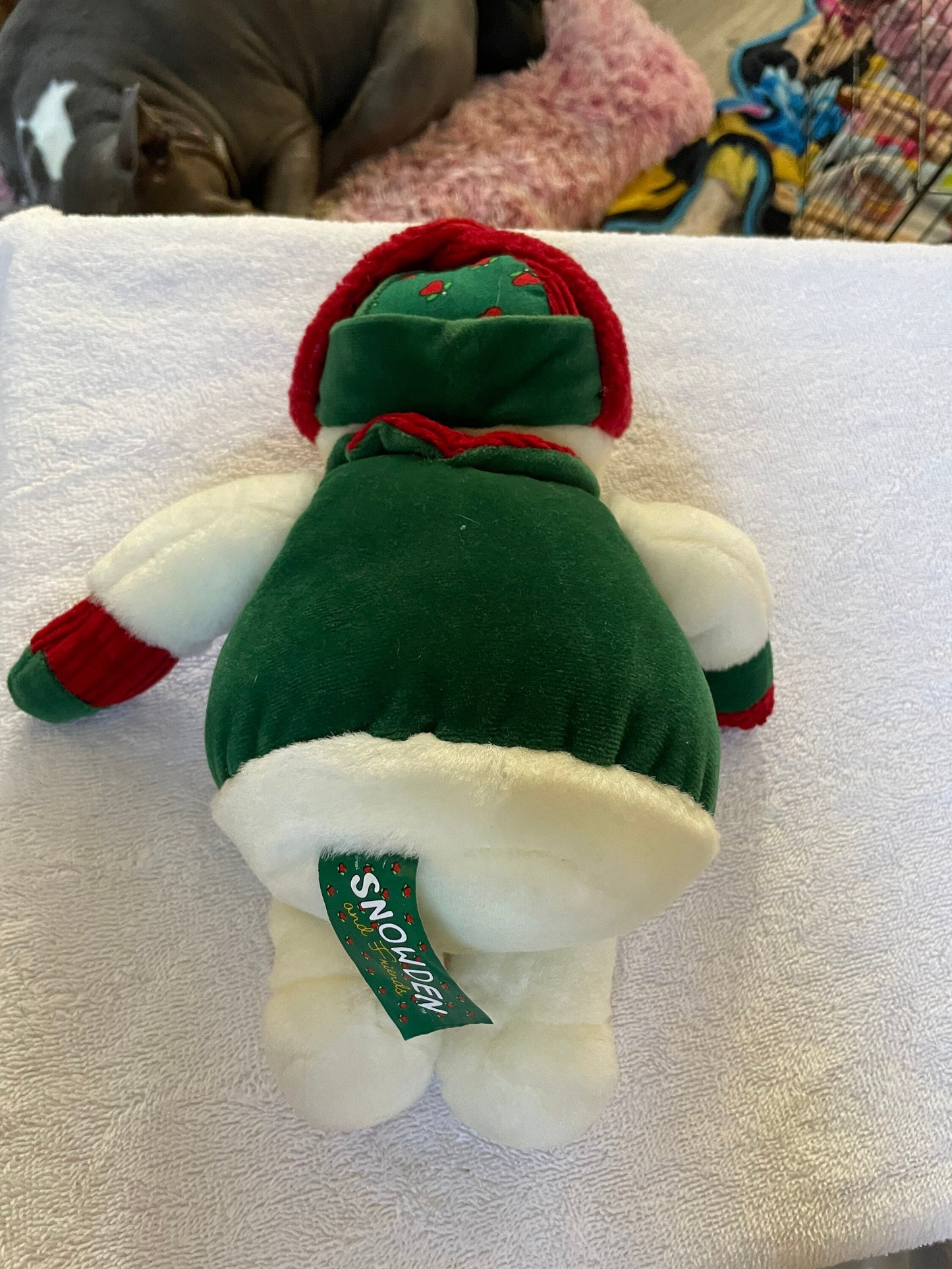 Vintage 1998 Commonwealth Snowden Snowman 10” Plush