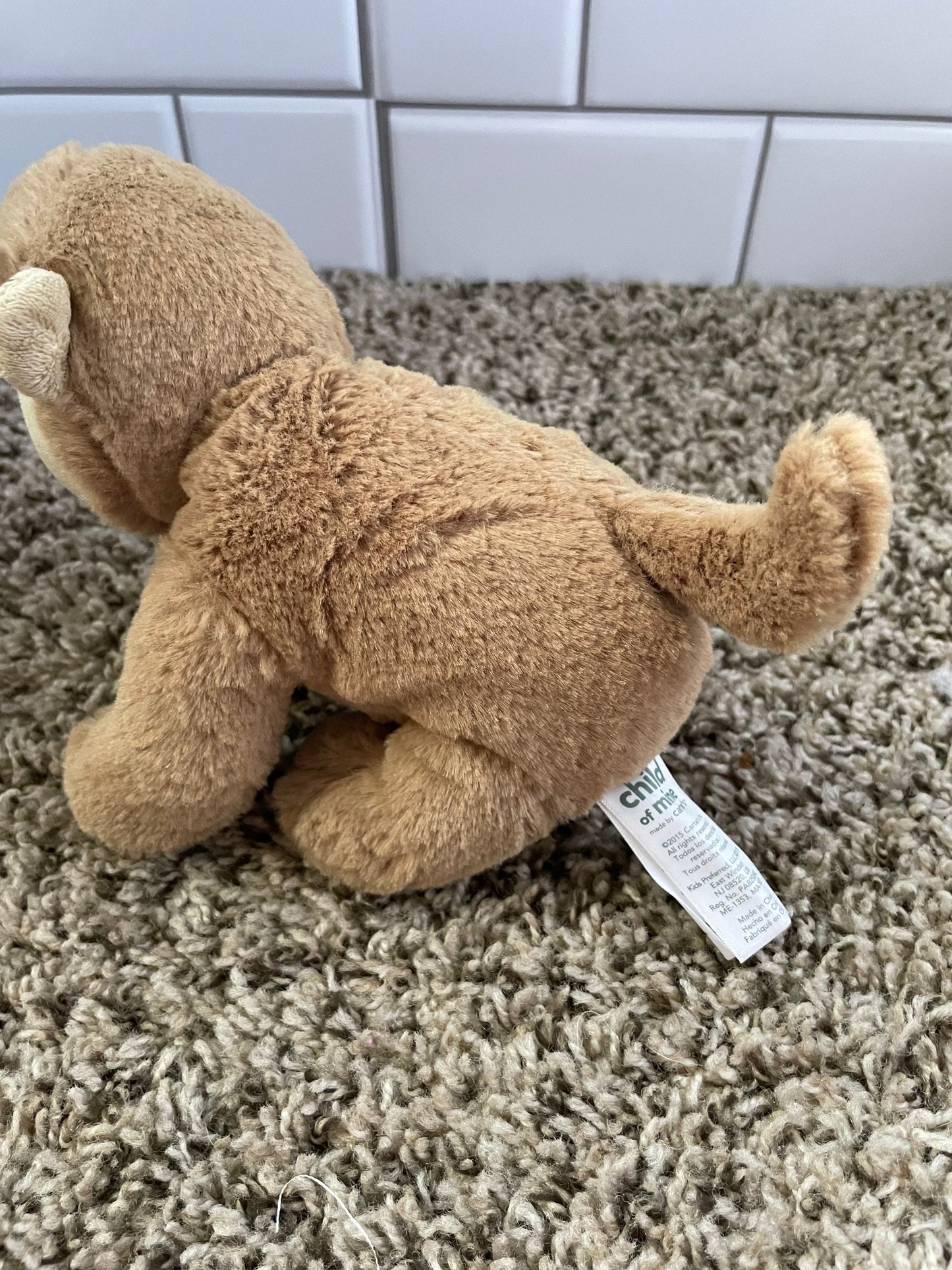 Carters Child of Mine Brown Monkey Rattle Plush