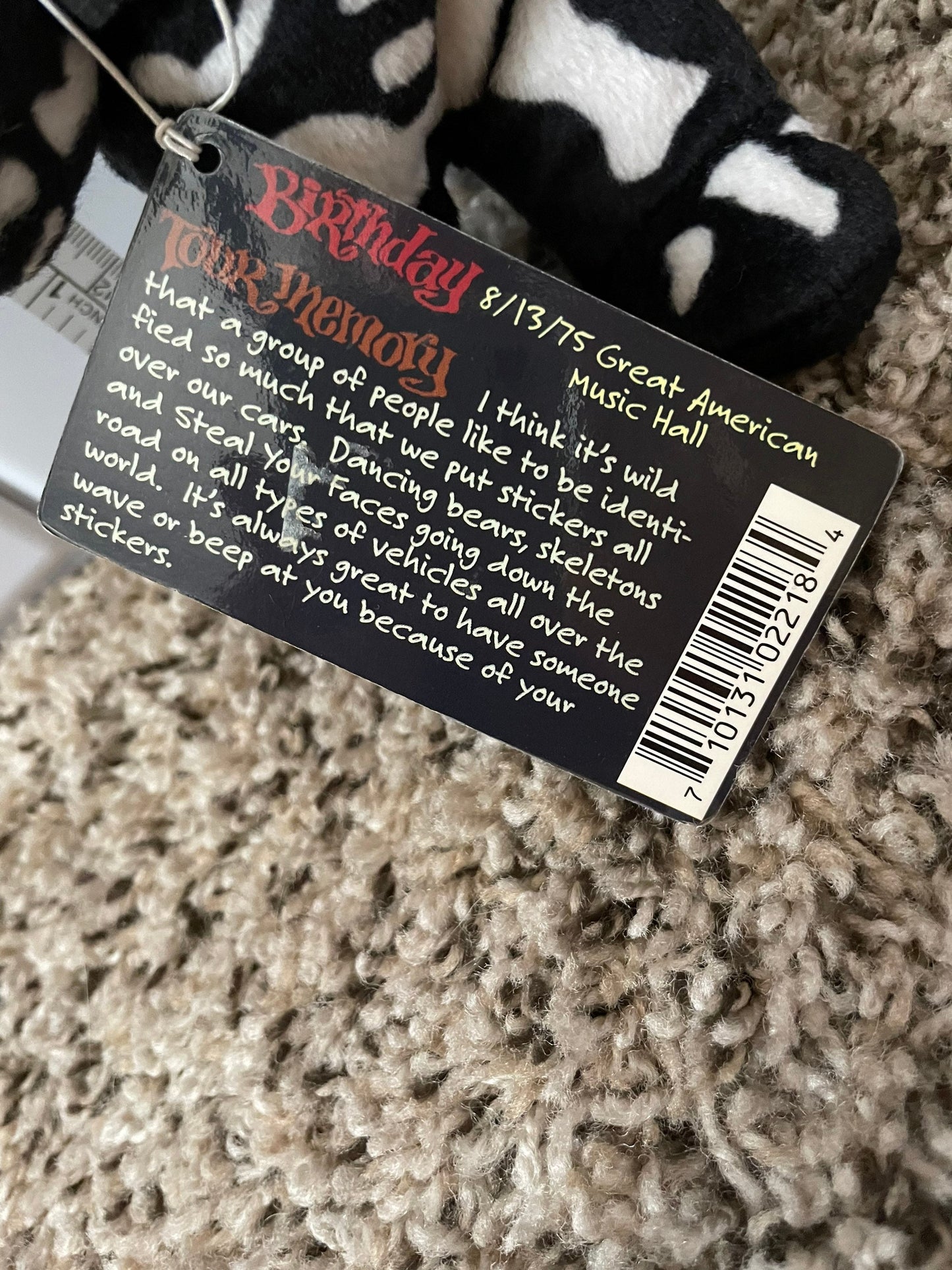 Crazy Fingers Grateful Dead Beanie Bear NWT