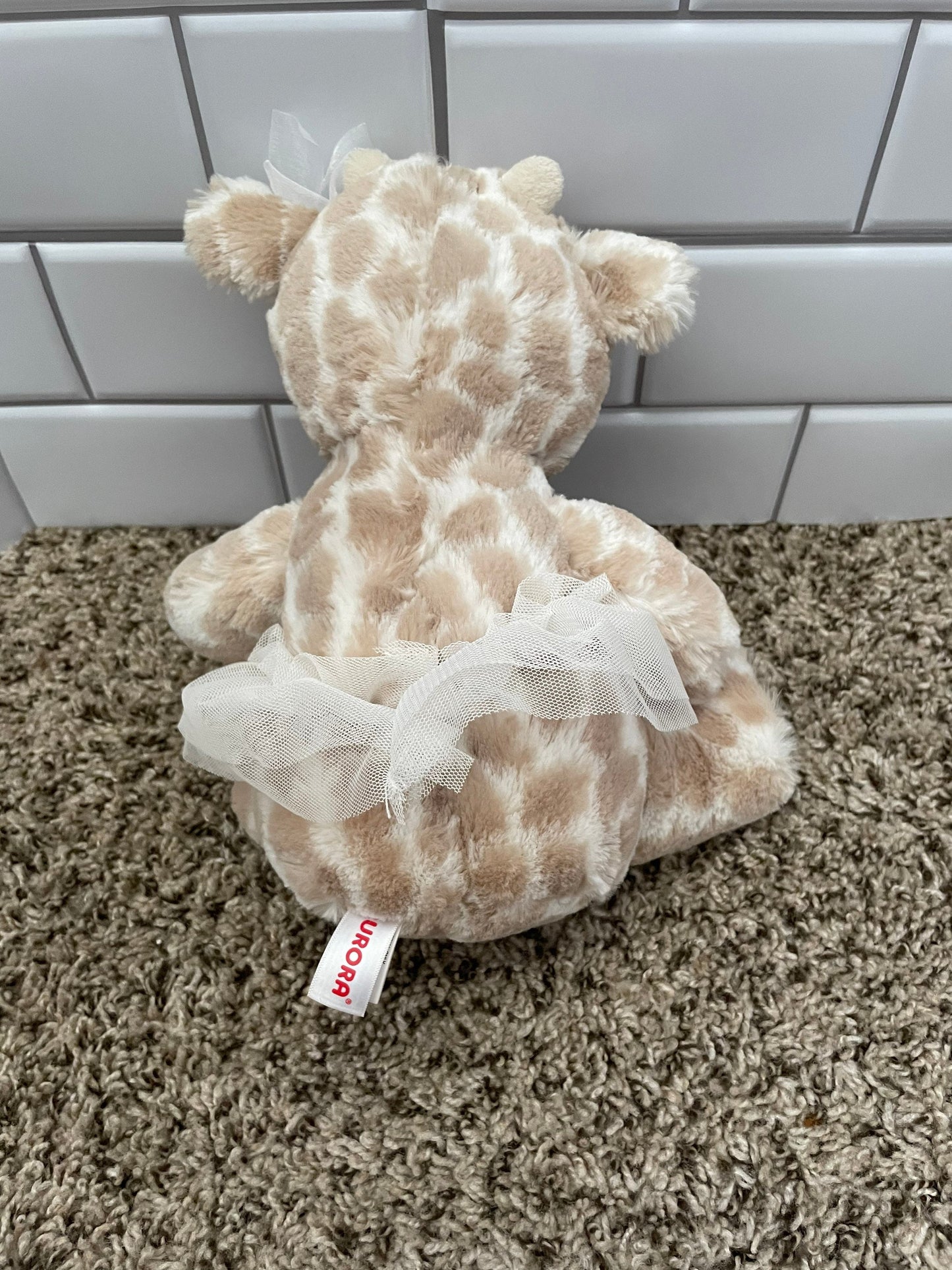 Aurora Giraffe in Tutu Glitter Plush