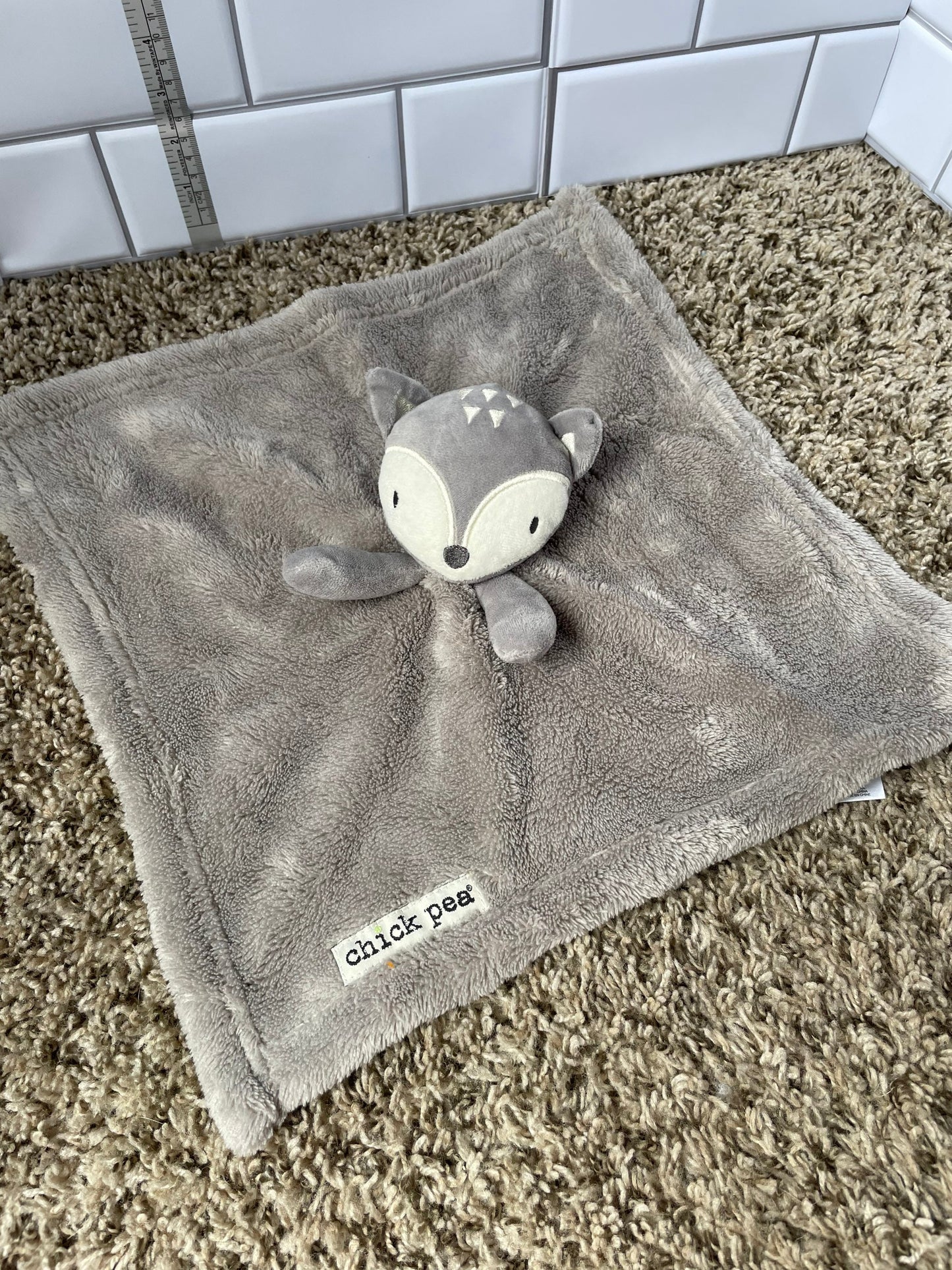Chick Pea Fox Lovey Security Blanket