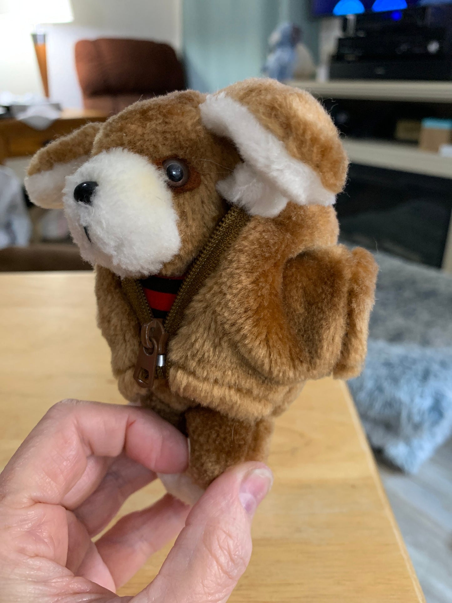 Avon Puppy Dog Plush Ornament 1984