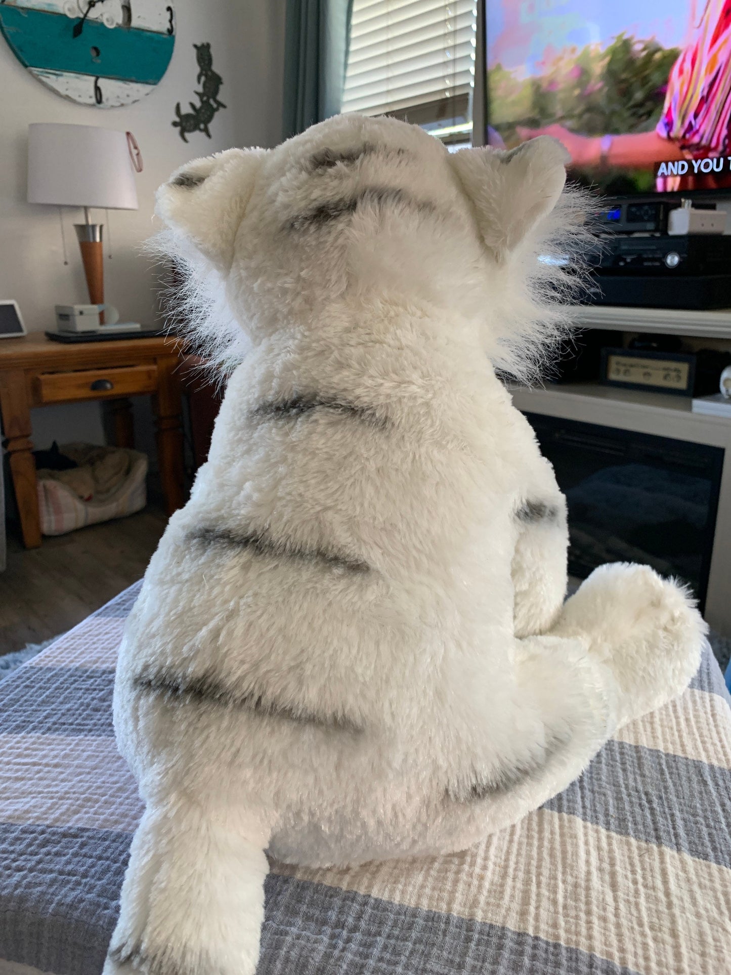 White Tiger Plush, Large Fiesta Stuffed Animal