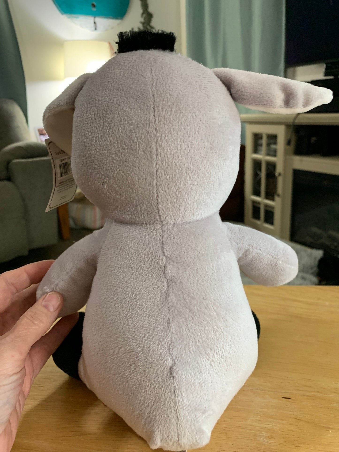Patchwork Flower Donkey Plush, Gray and White, World Plush Inc