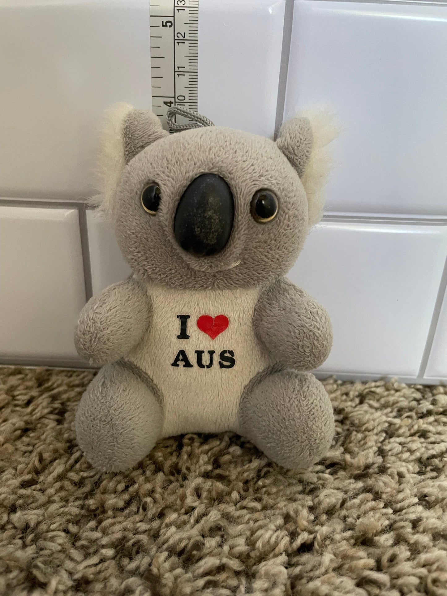Gray Koala Bear I love Australia Teddy Bear Souvenir Plush