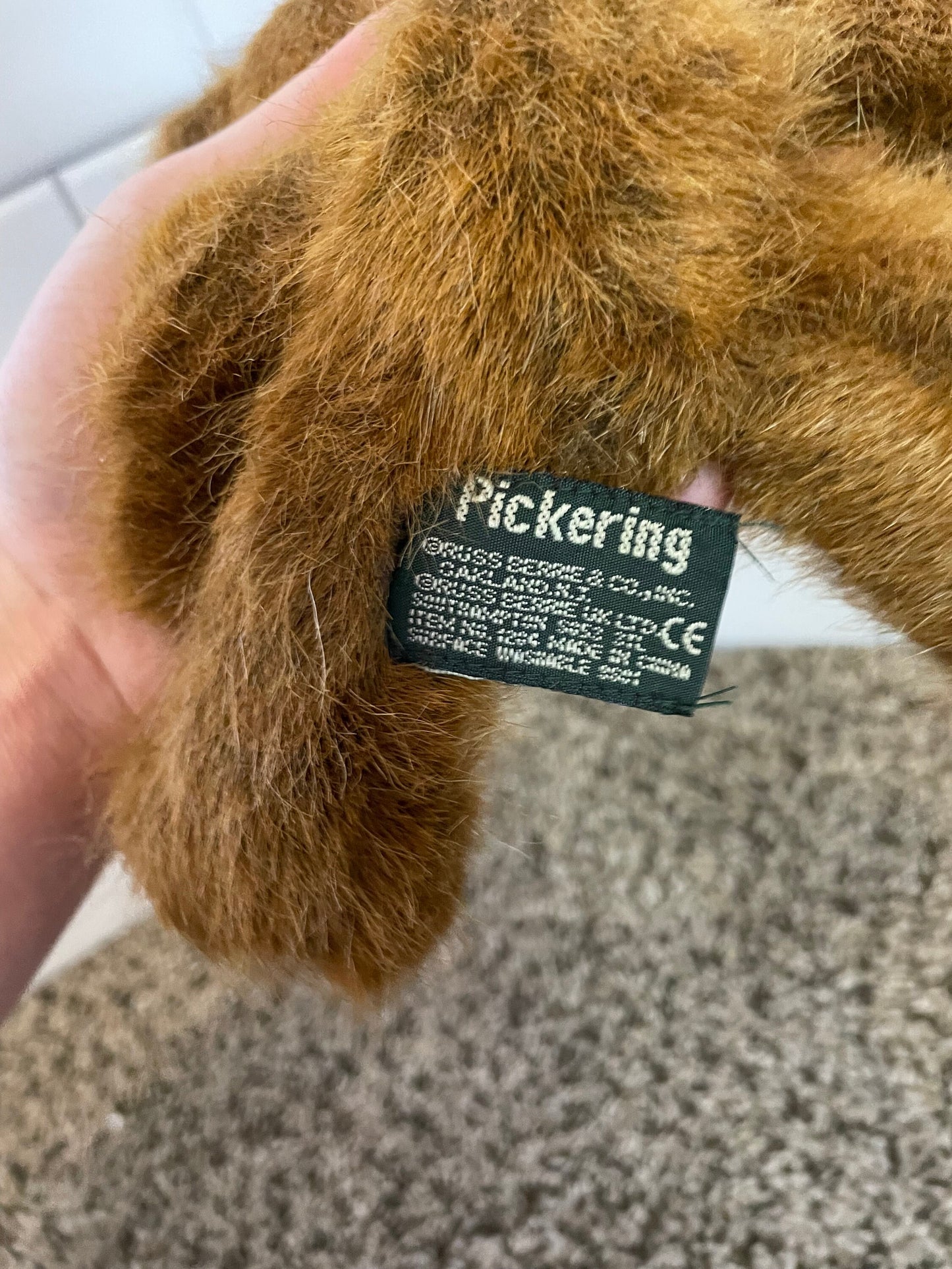 Russ Berrie Pickering Bear plush