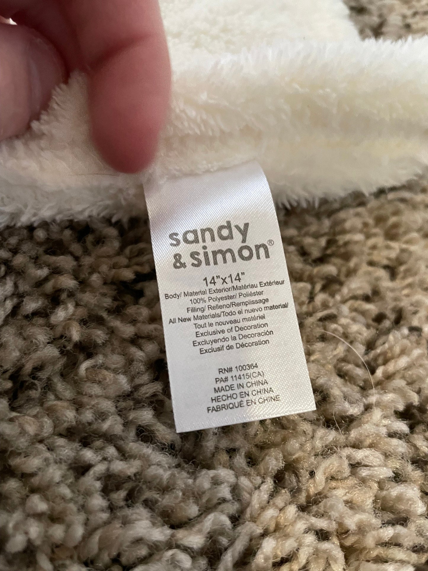 Sandy & Simon Pink and Cream Elephant Lovey Security Blanket Plush