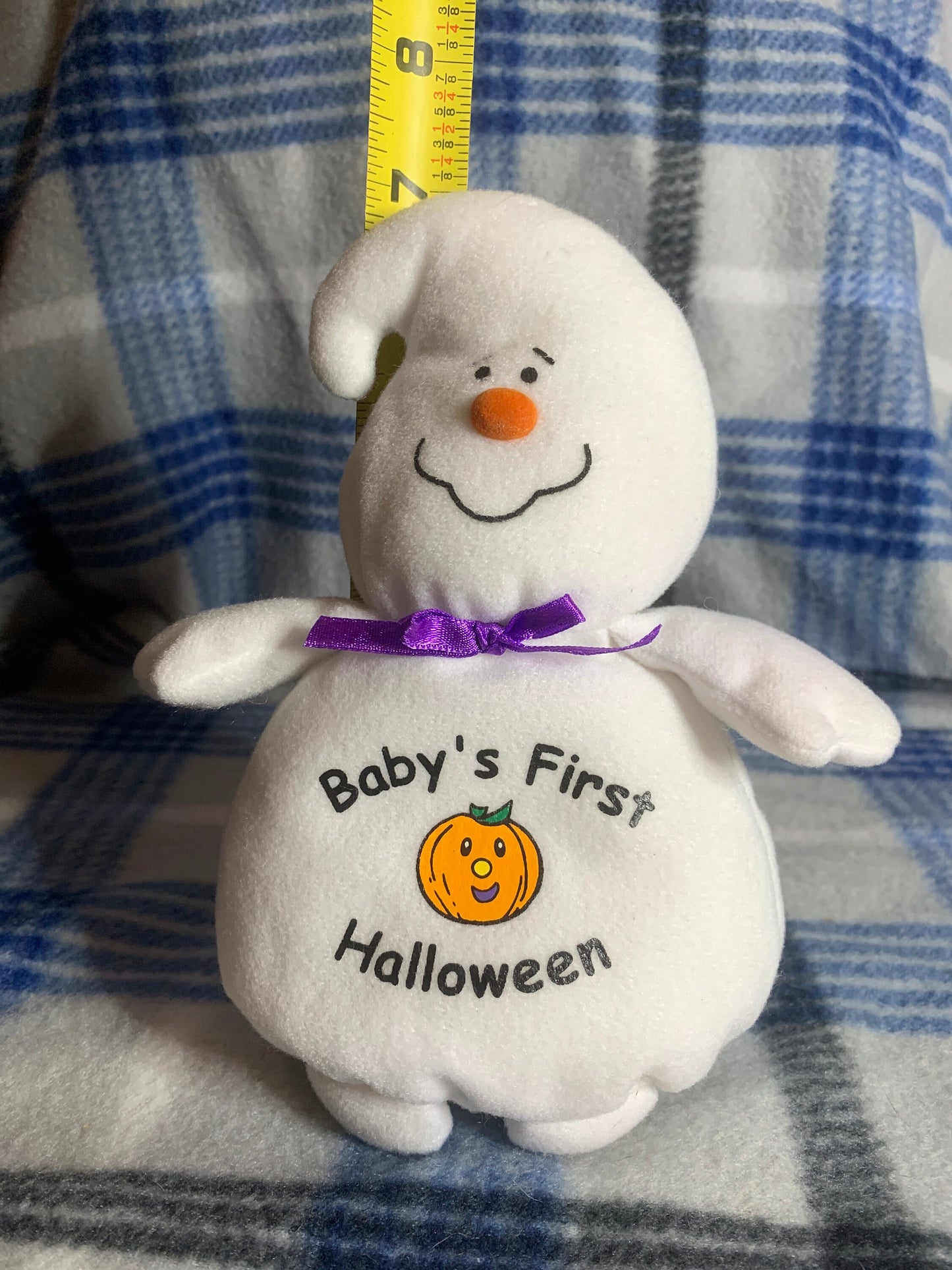 Baby’s First Halloween Rattle Ghost Plush Miniware Classics