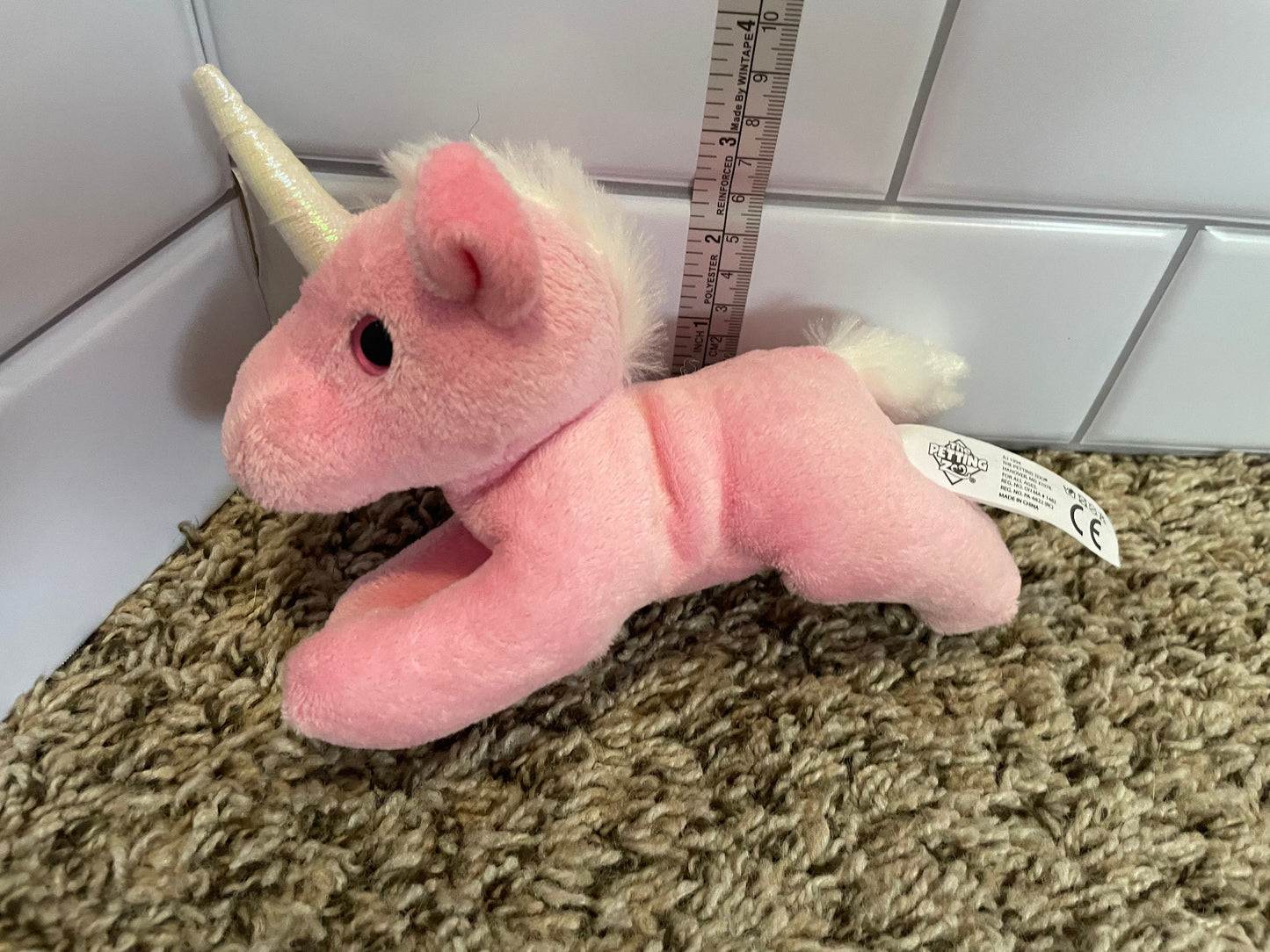 The petting zoo pink unicorn plush