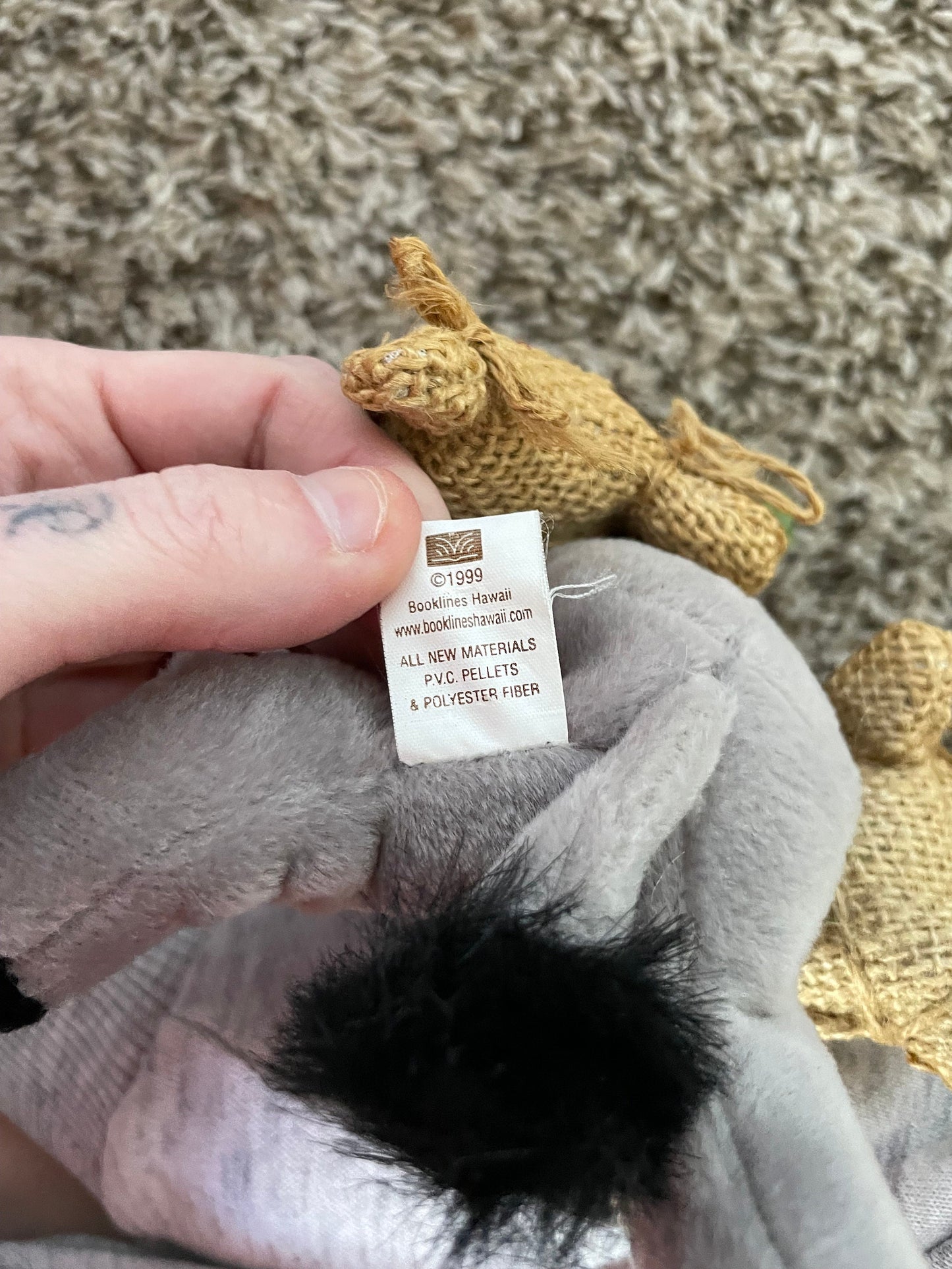 Hawaii Ekake Hau Lani Donkey Plush. Kona Coffee Hawaiian Collectibles Souvenir