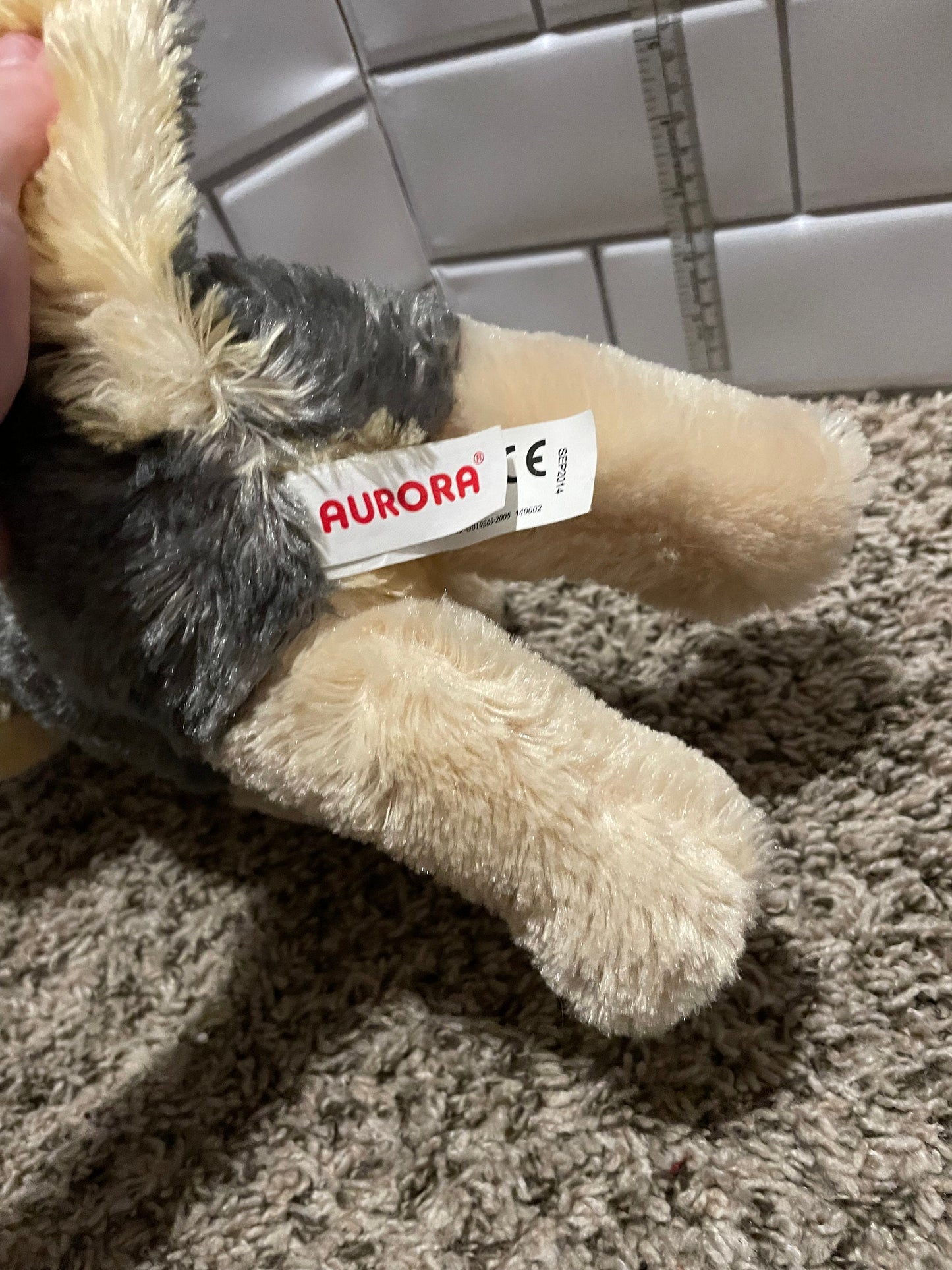 Aurora wolf plush
