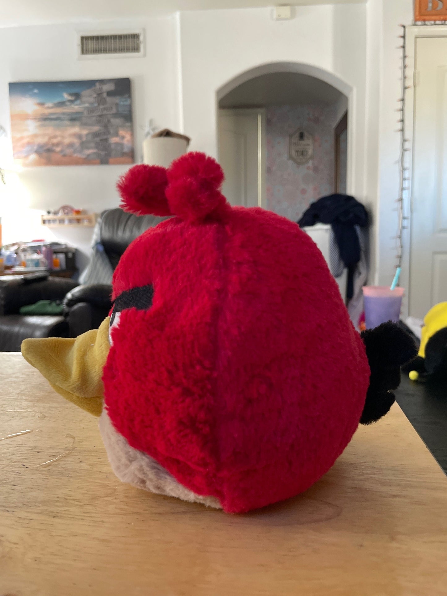 Red Angry Bird Plush Approximately 6”