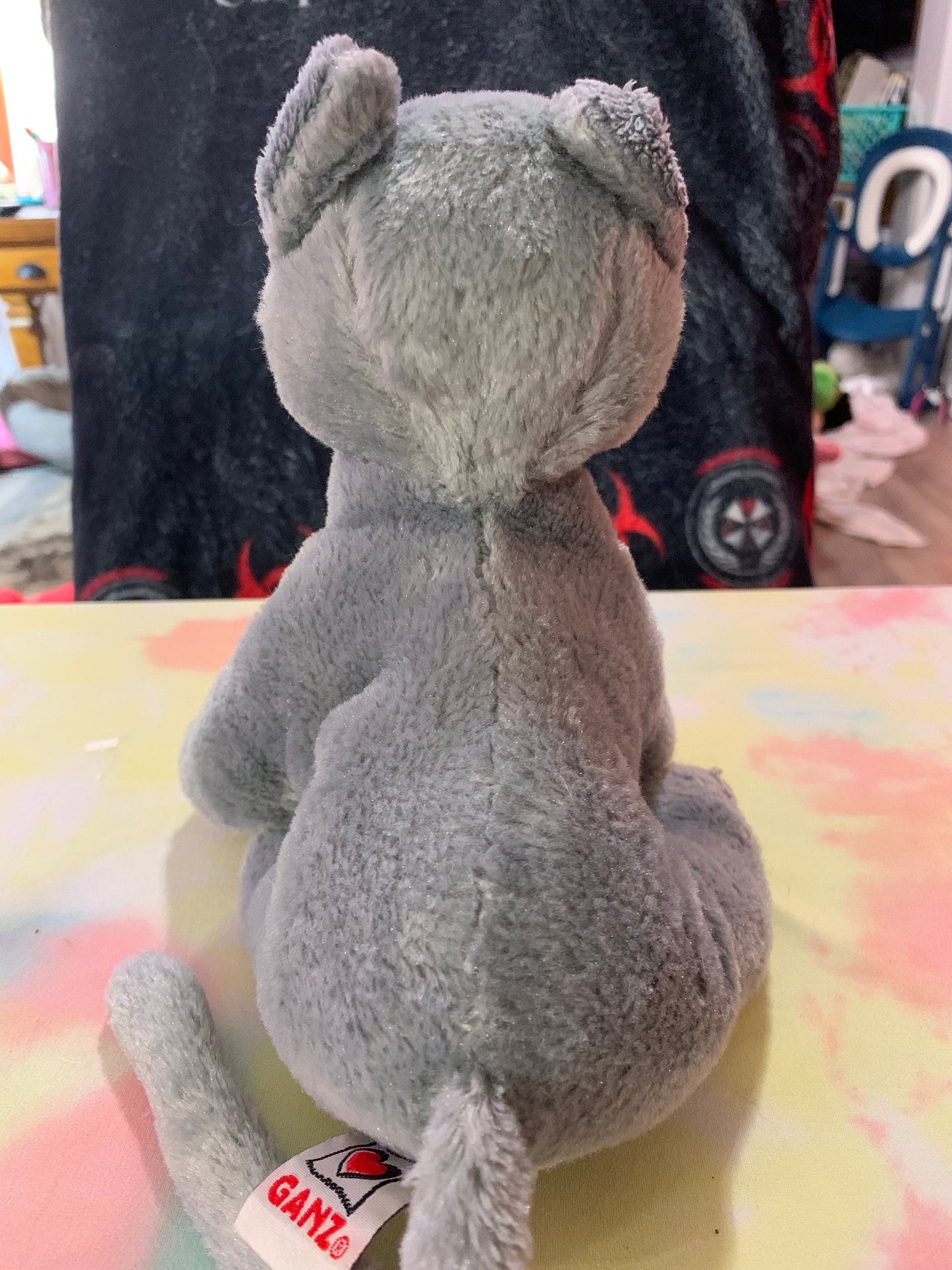 Webkinz Charcoal Gray Cat Plush. No code