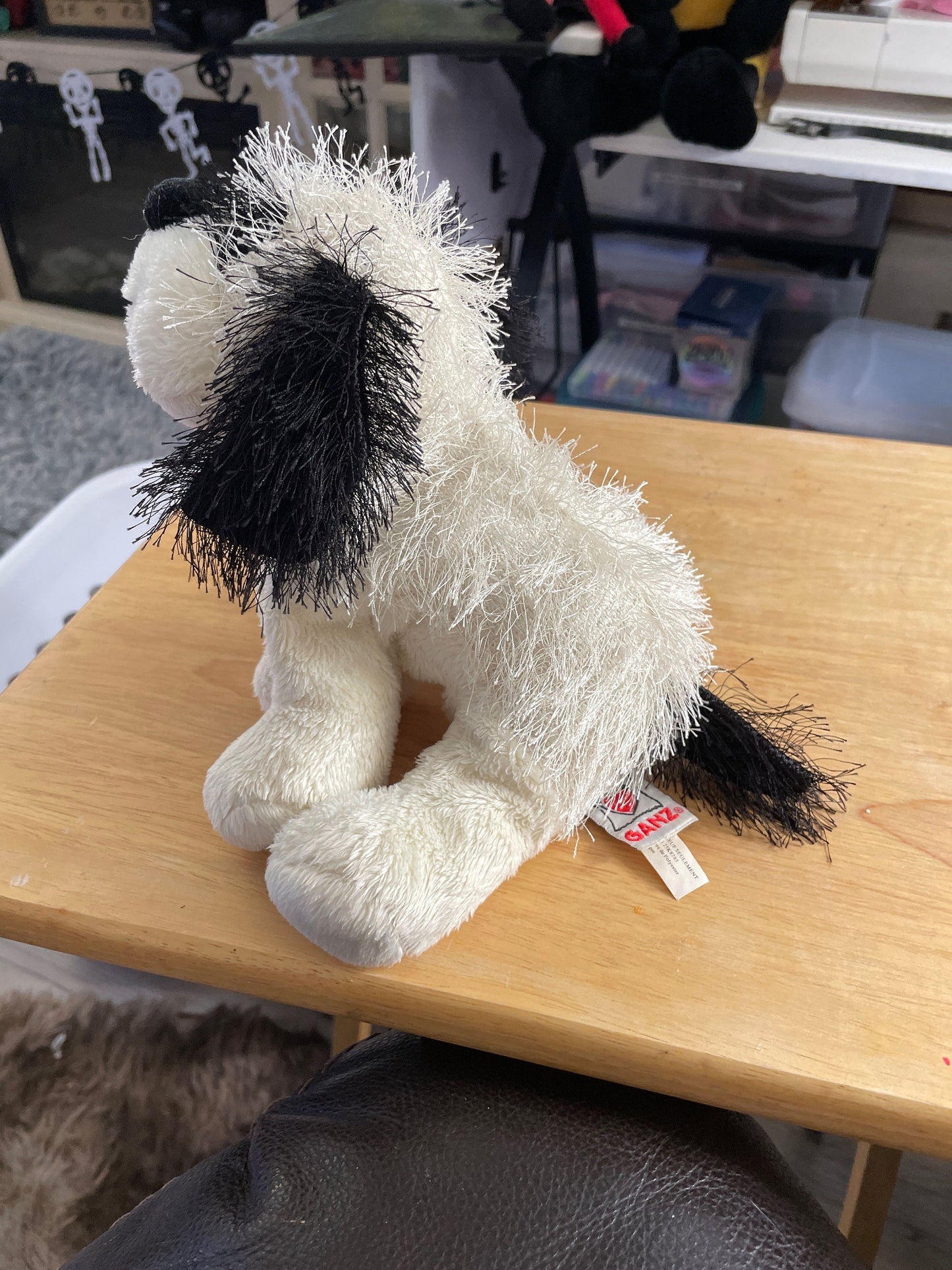 Webkinz Cheeky Dog Plush, Black and White