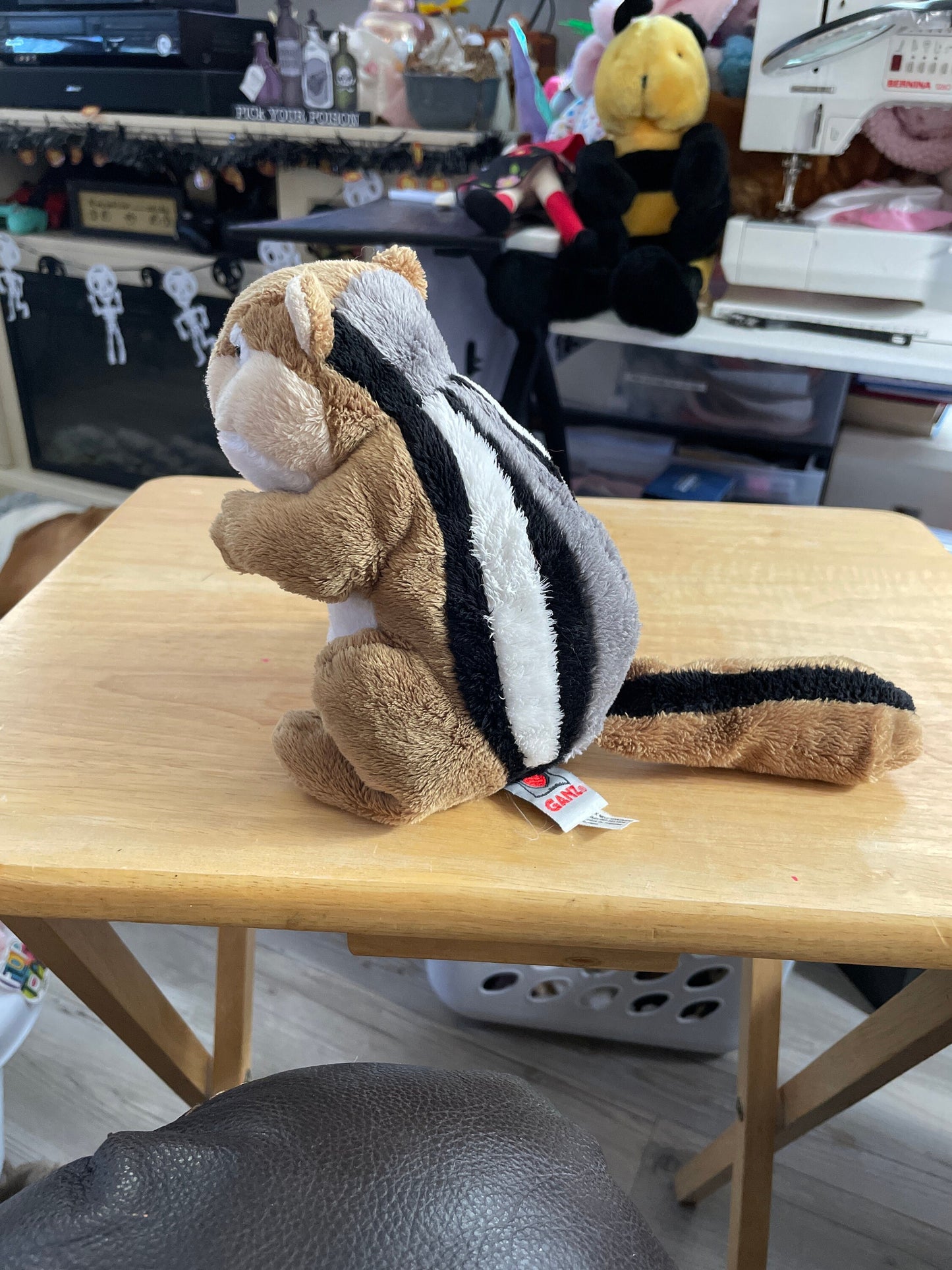 Webkinz Brown, Tan, and White Chipmunk Plush. No code. Good Condition