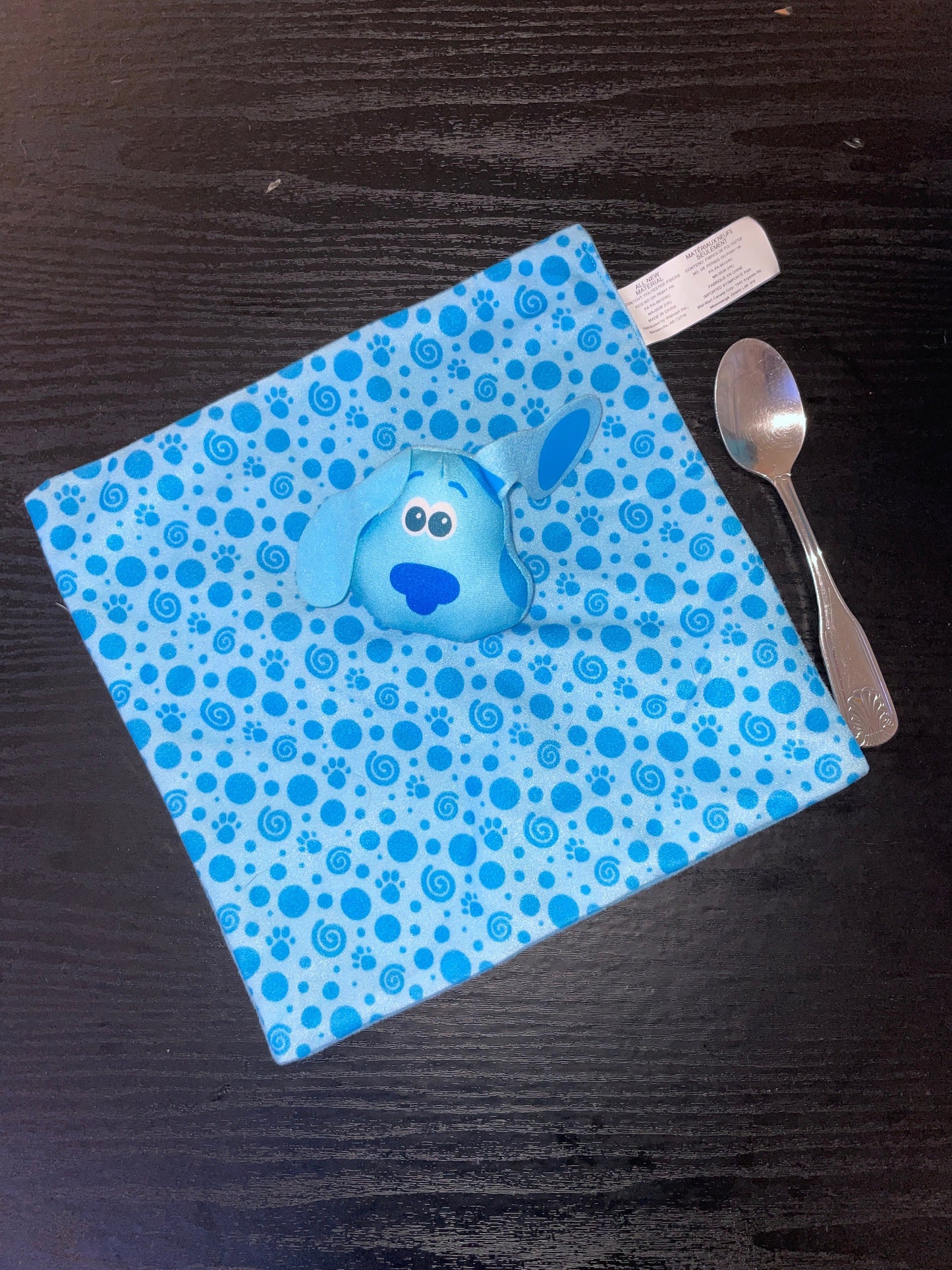 Small Blues Clues lovey security blanket. This is NOT a full size blanket!