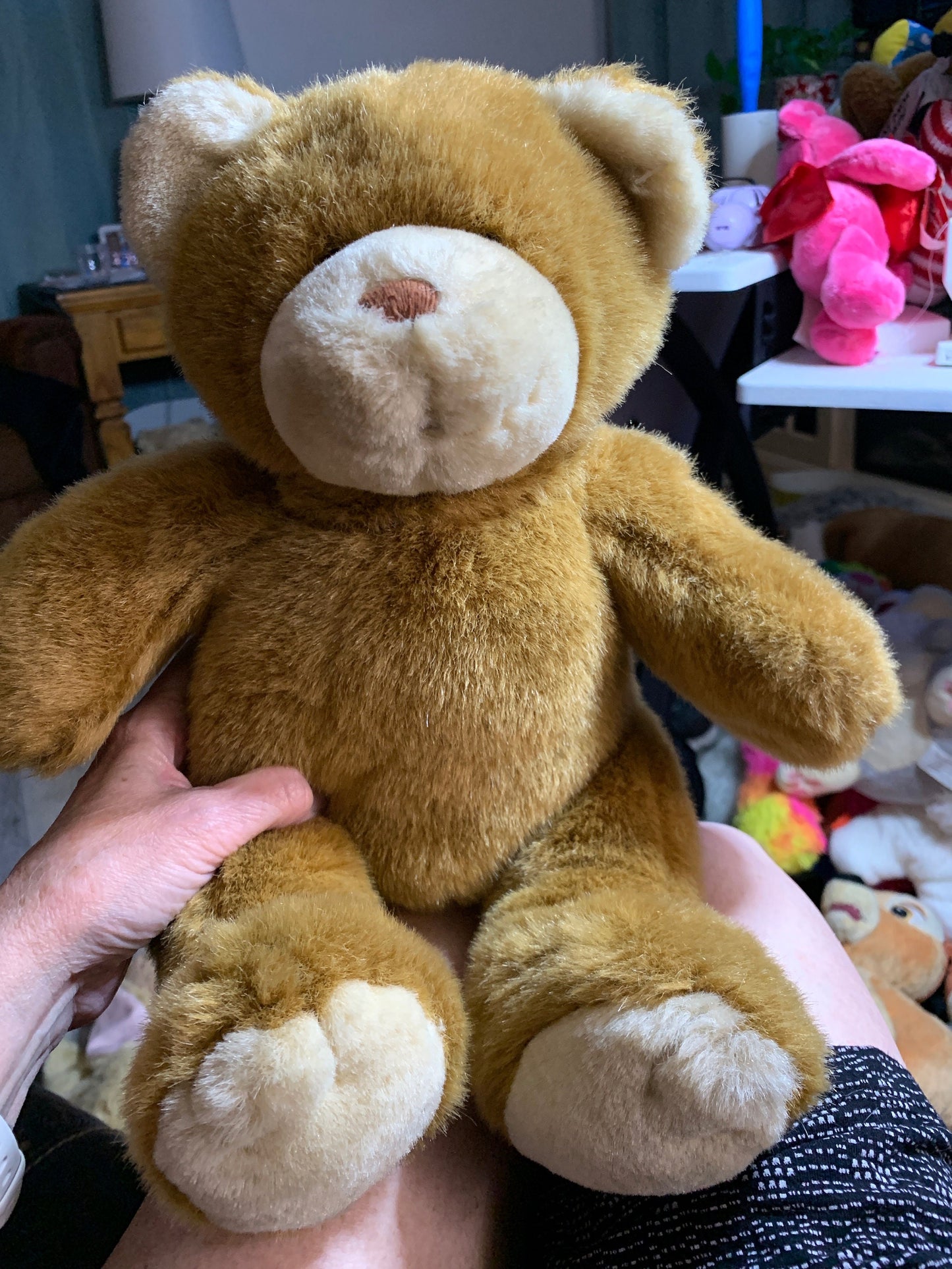 Build a Bear Brown And White Happy Cub Teddy Bear Plush. RETIRED