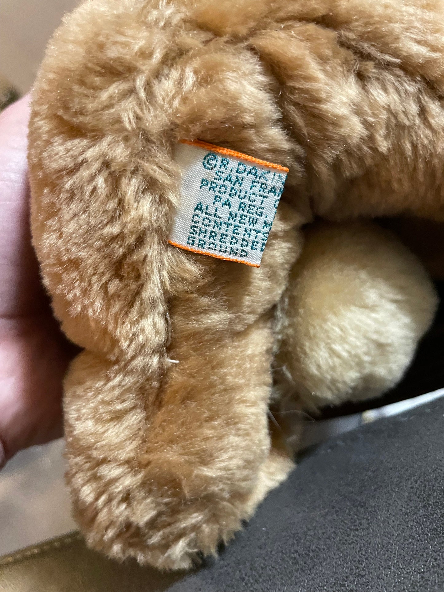Dakin Golden Teddy Bear Plush 1976