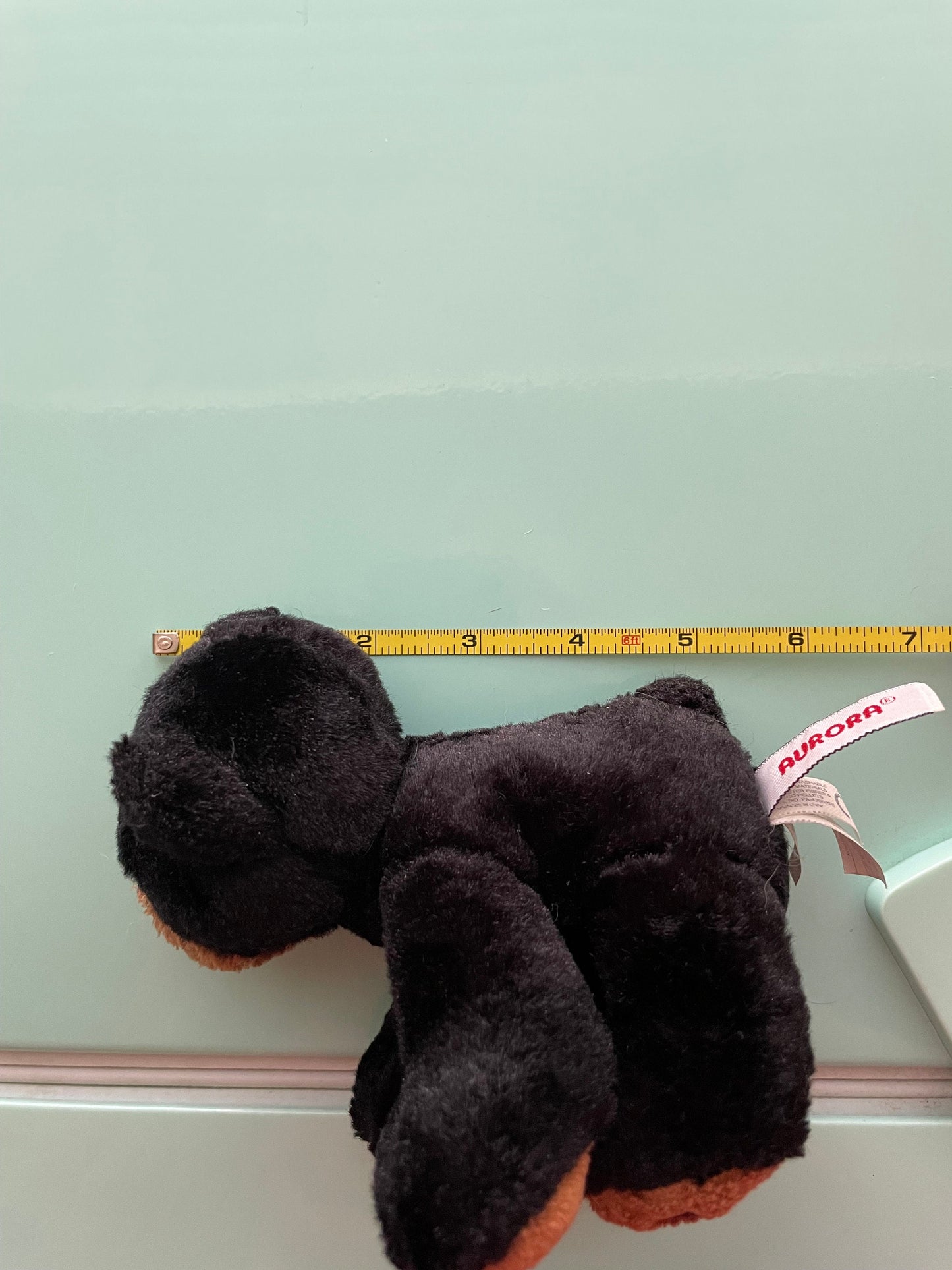 Aurora small black bear plush