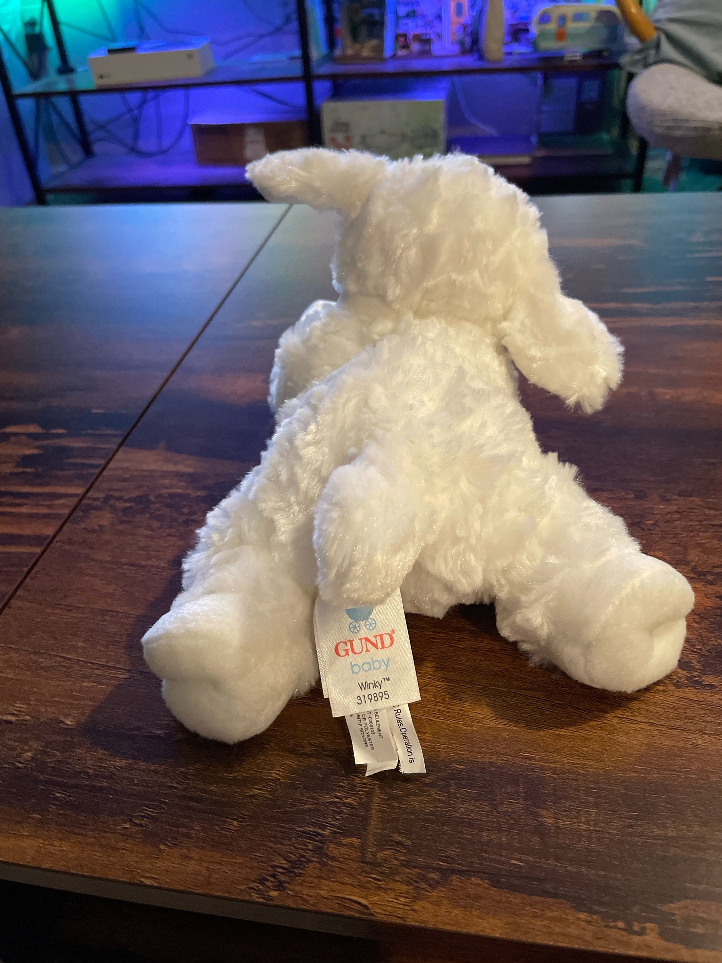 Baby Gund Winky Lamb Plush with Blue Blanket