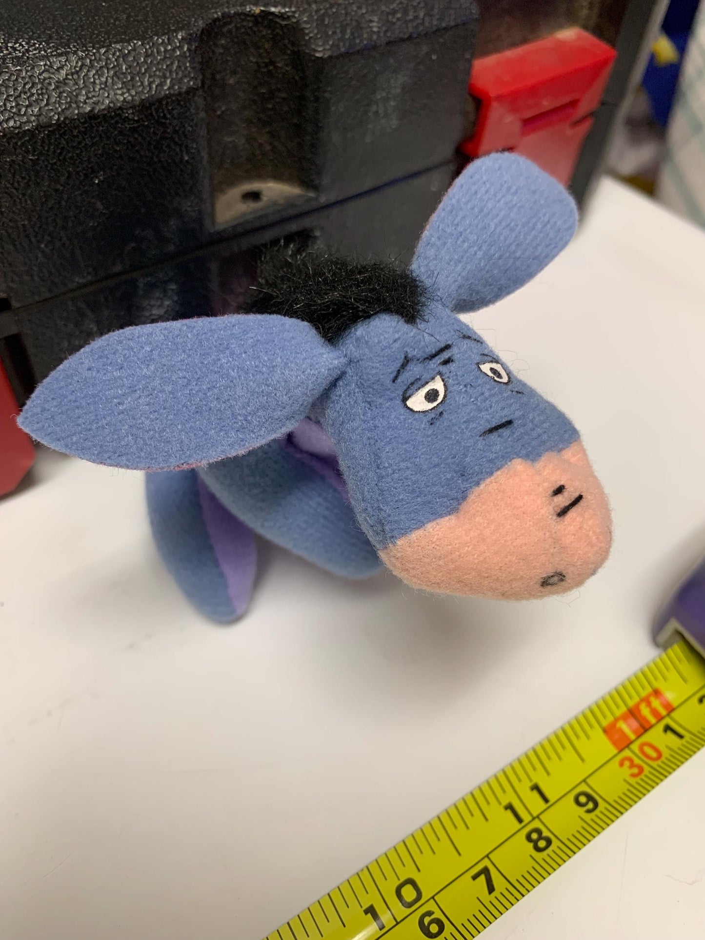 Extra Small Eeyore Plush with Pink Ribbon - McDonald’s Toy
