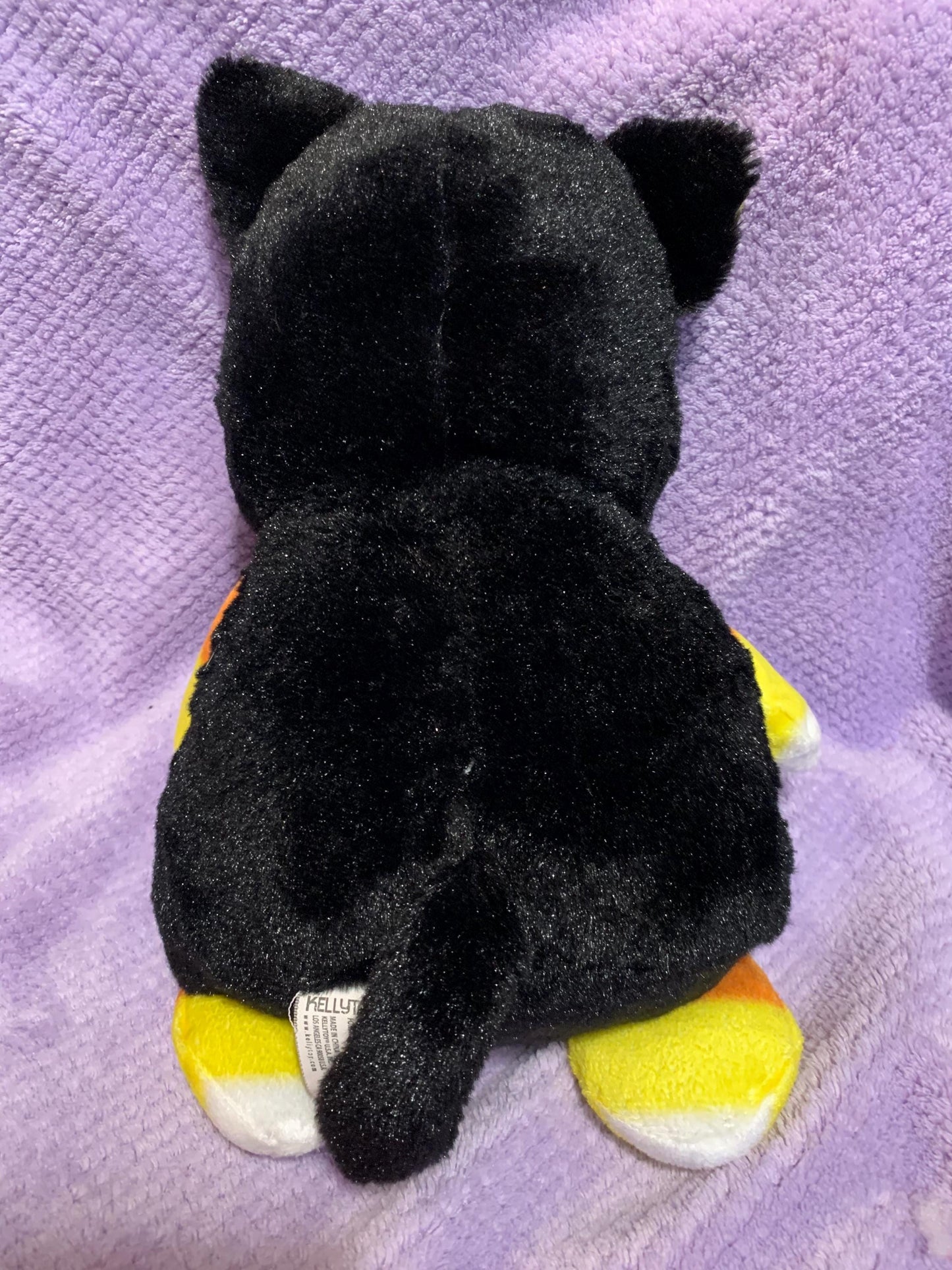 CattyCorn Black Kitty Cat Candy Corn Plush. Adorable! Kellytoy Sugar Loaf