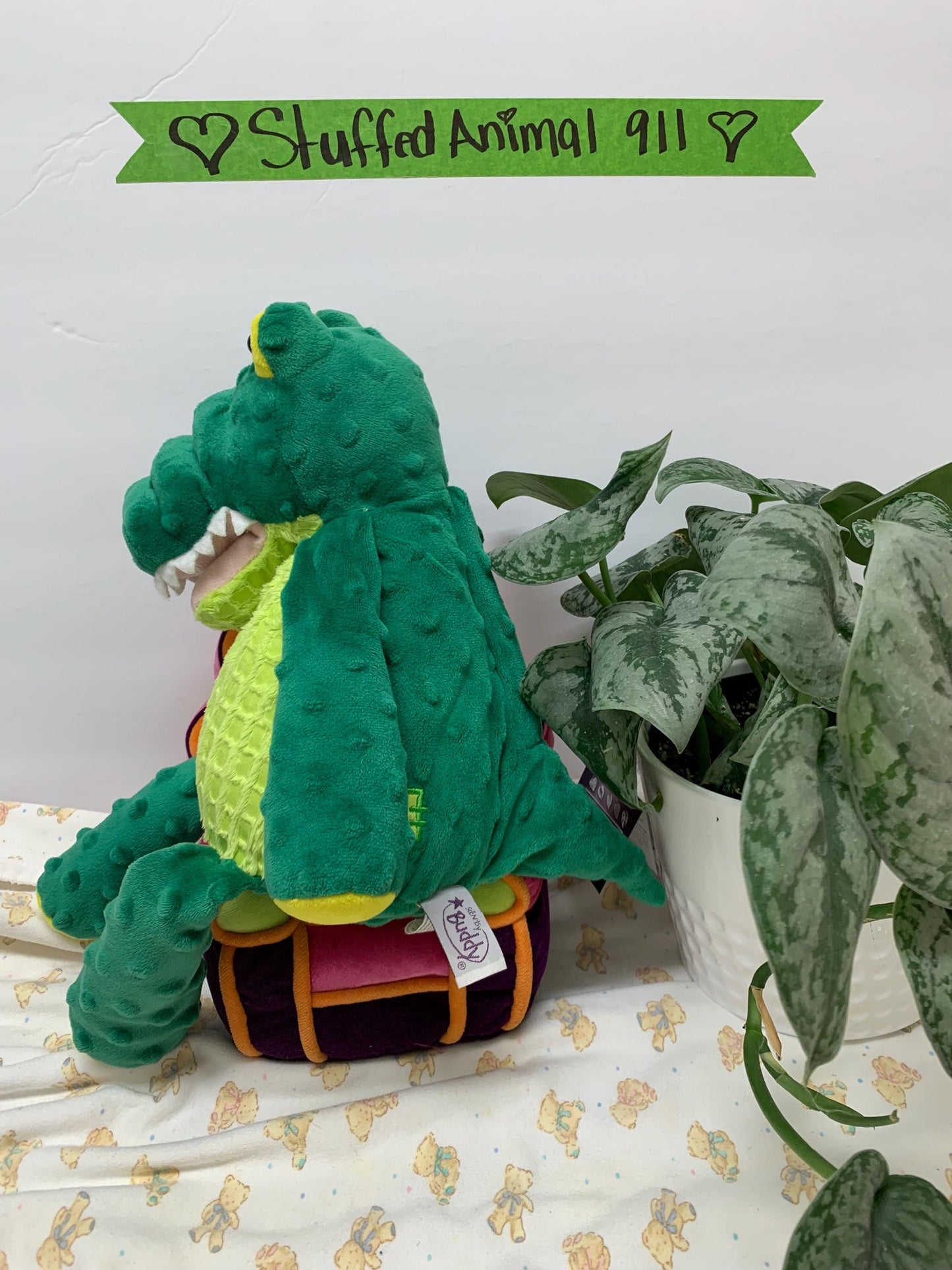 Scentsy Buddy Nile The Green And Yellow Crocodile Plush. Limited Edition!