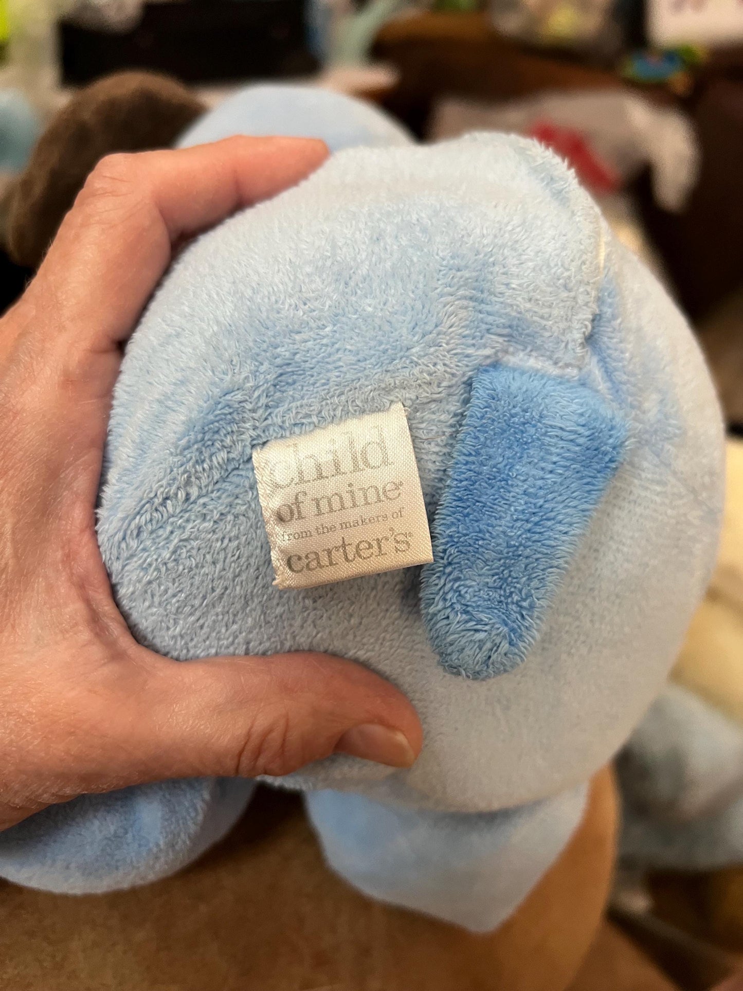 Ultra Rare Child of Mine Carters Blue ABC Dog Plush Vintage Collector Quality