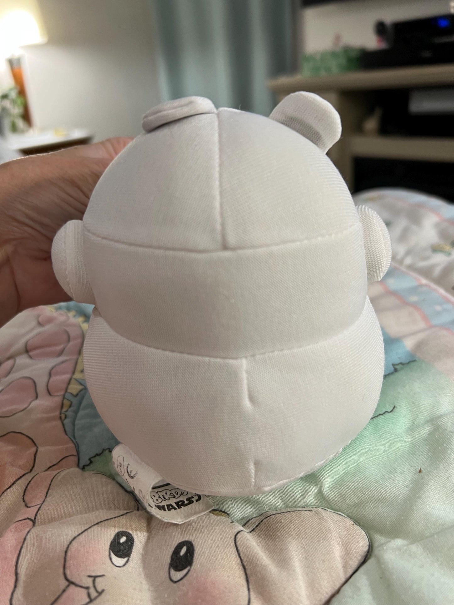 Angry Birds Star Wars White Storm Trooper Pig Plush. Approximately 5”