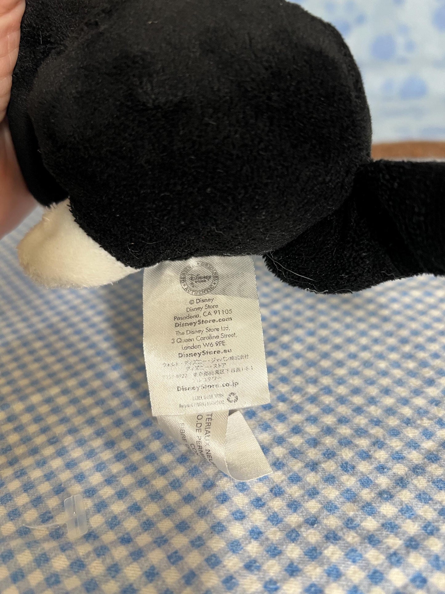 Disney Pinocchio Black And White Figaro Plush. 6”